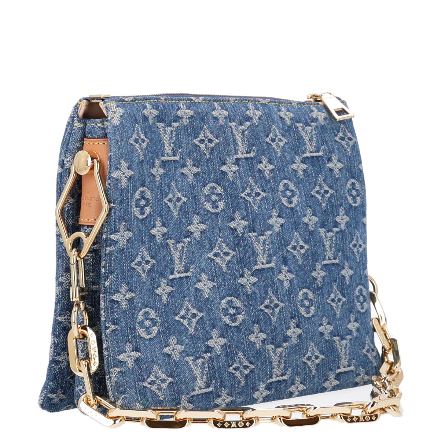 Monogram Denim Coussin PM Blue — view 3
