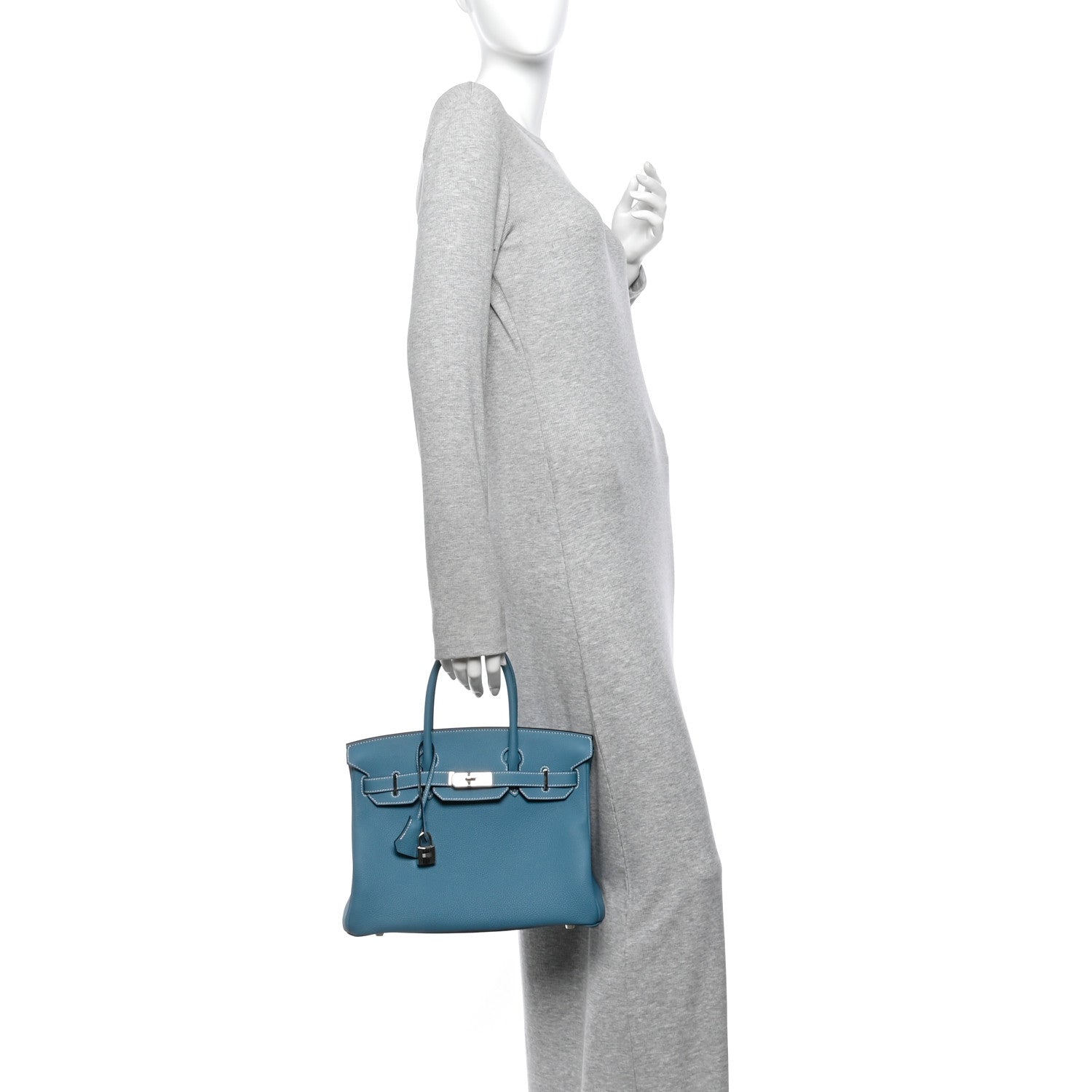Togo Birkin 30 New Bleu Jean — view 2