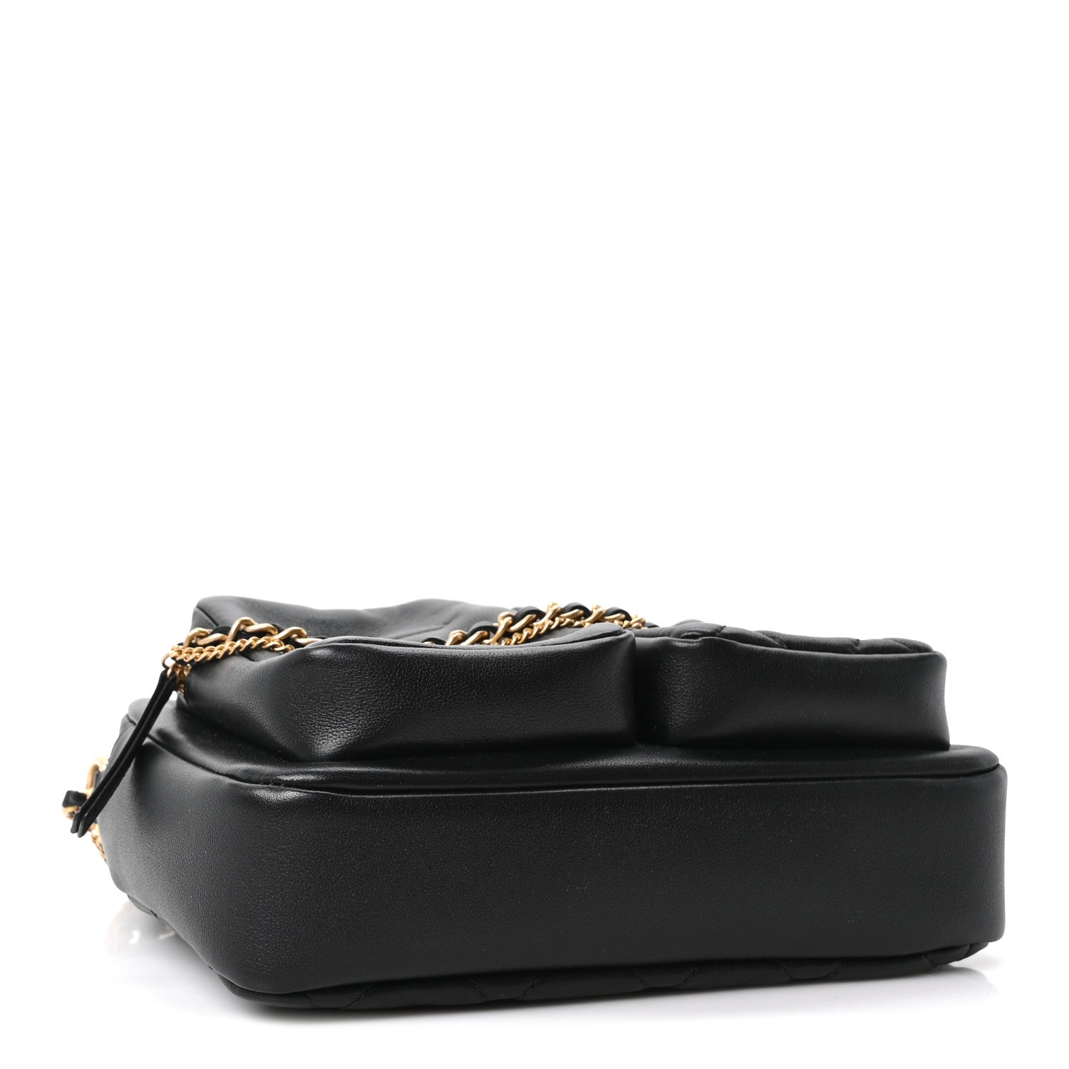 Calfskin Quilted Large Camera Case Black — view 4