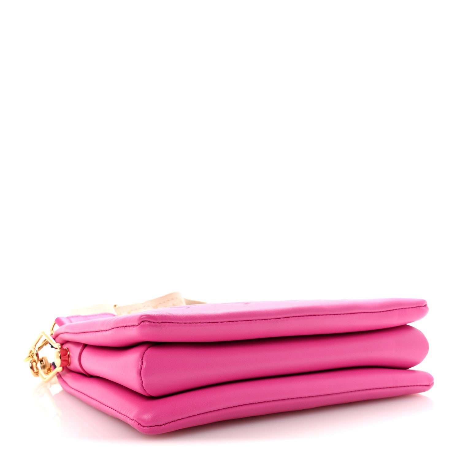 Lambskin Embossed Monogram Coussin PM Rose Miami — view 4