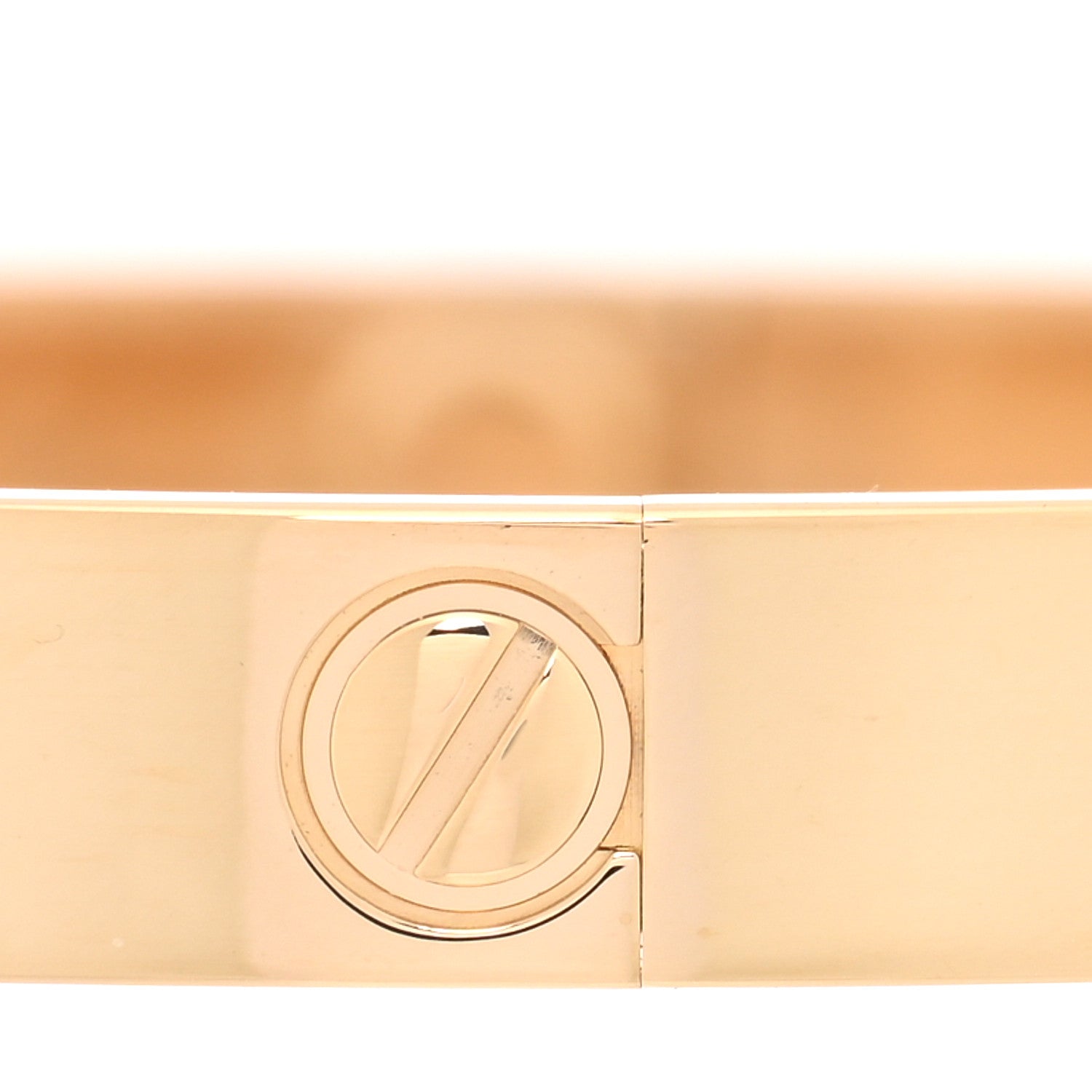 18K Yellow Gold 4 Diamond LOVE Bracelet 17 — view 5