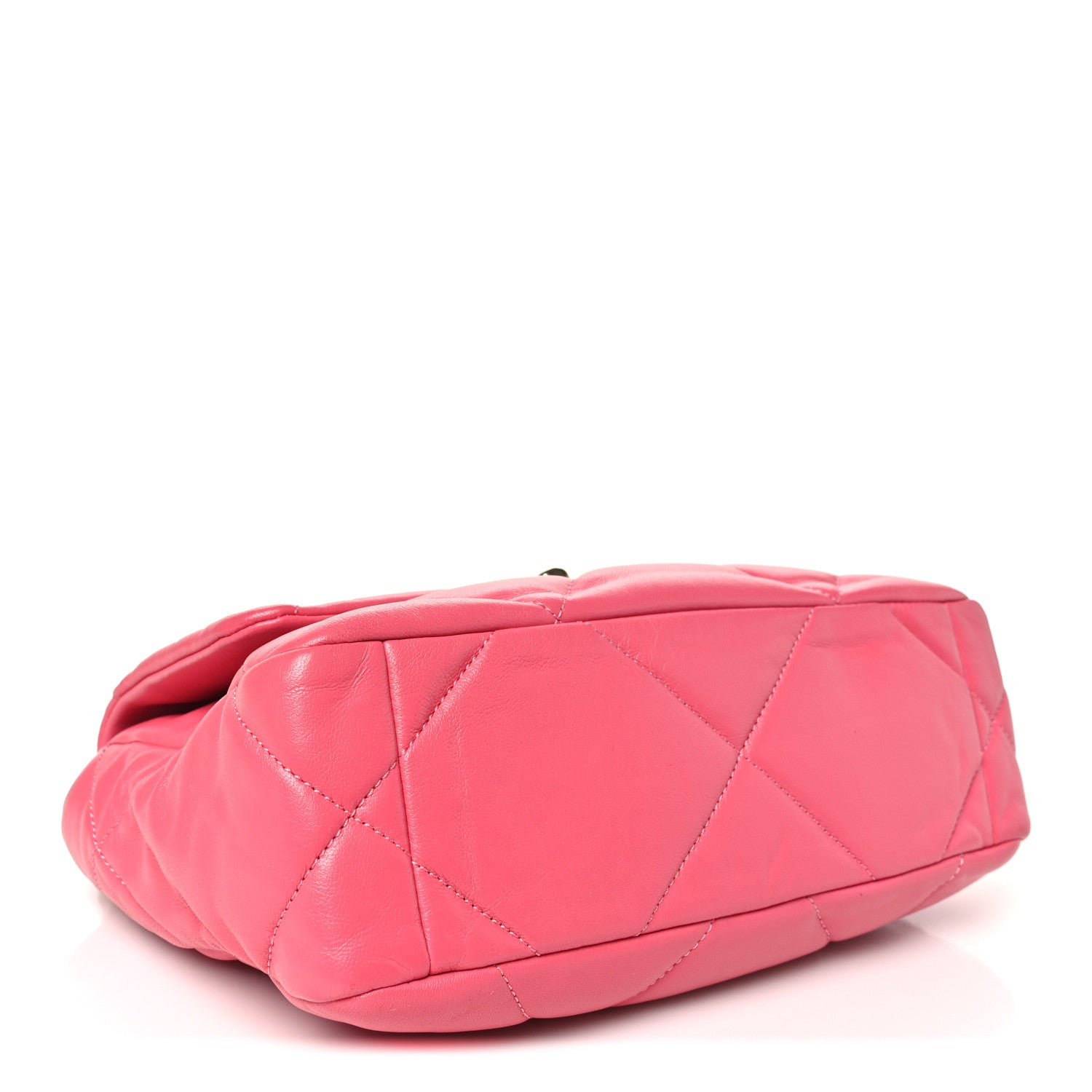 Goatskin Quilted Medium Chanel 19 Flap Pink — view 4