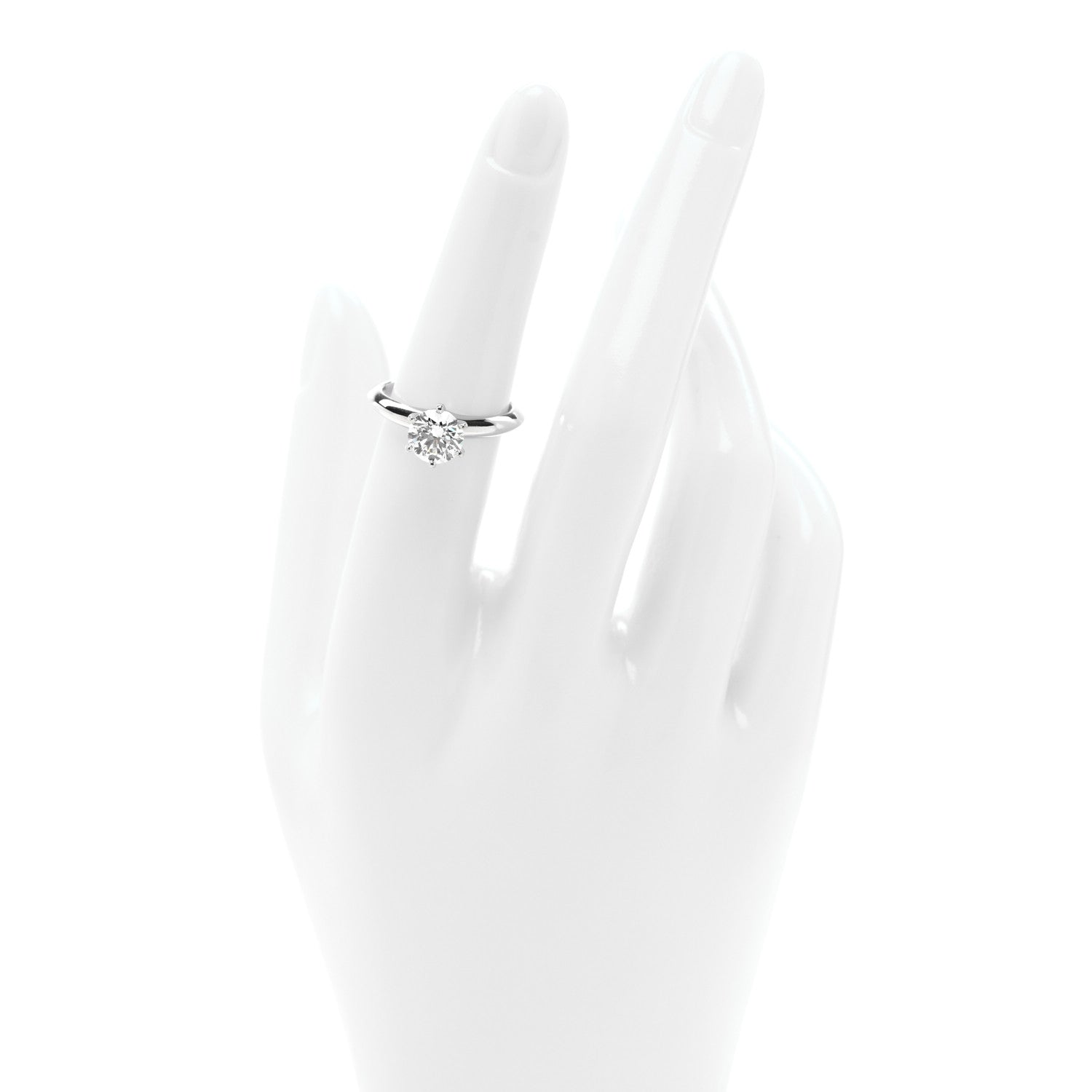 Platinum Diamond 1.35ct Solitaire Engagement Ring 52 6 — view 2