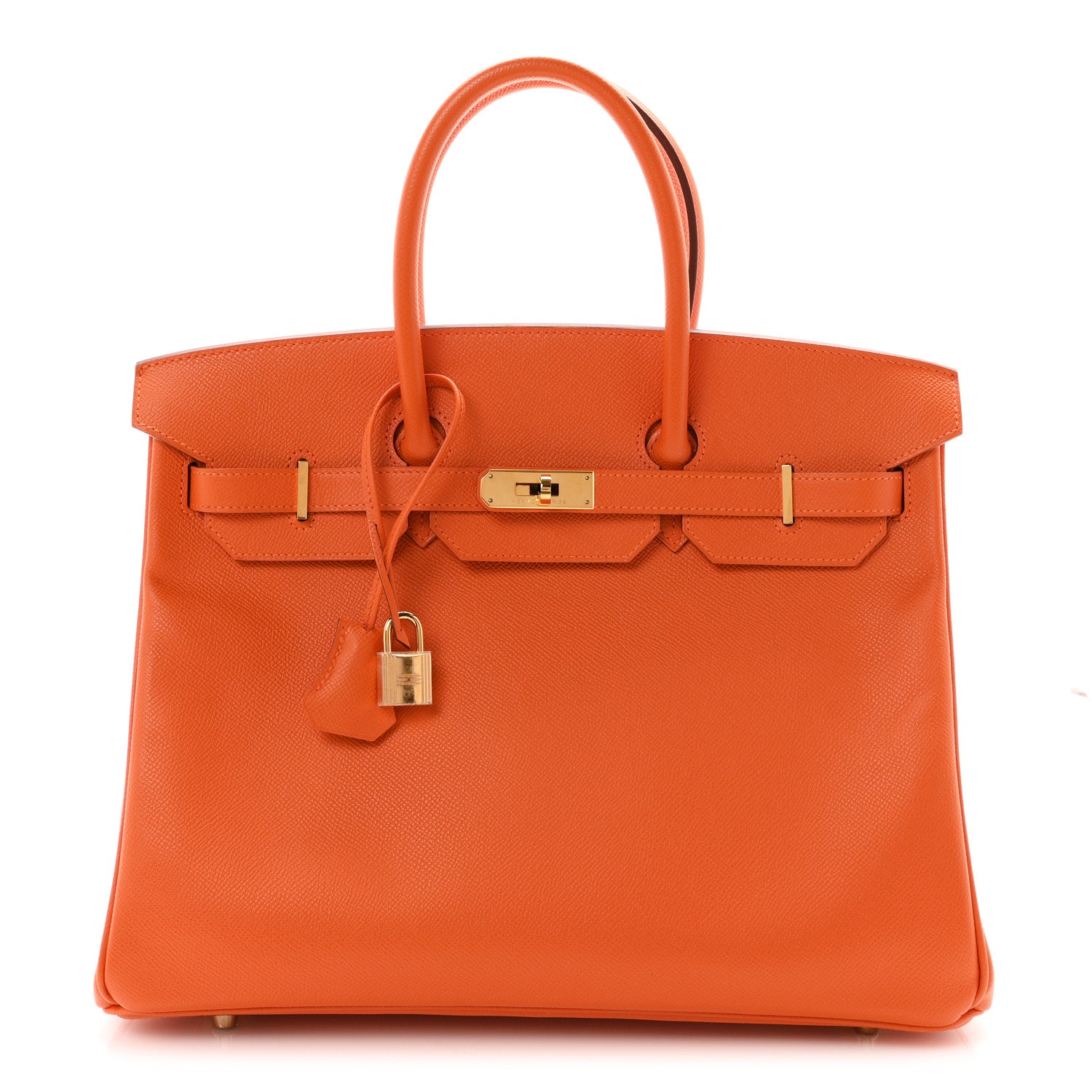 Epsom Birkin 35 Orange