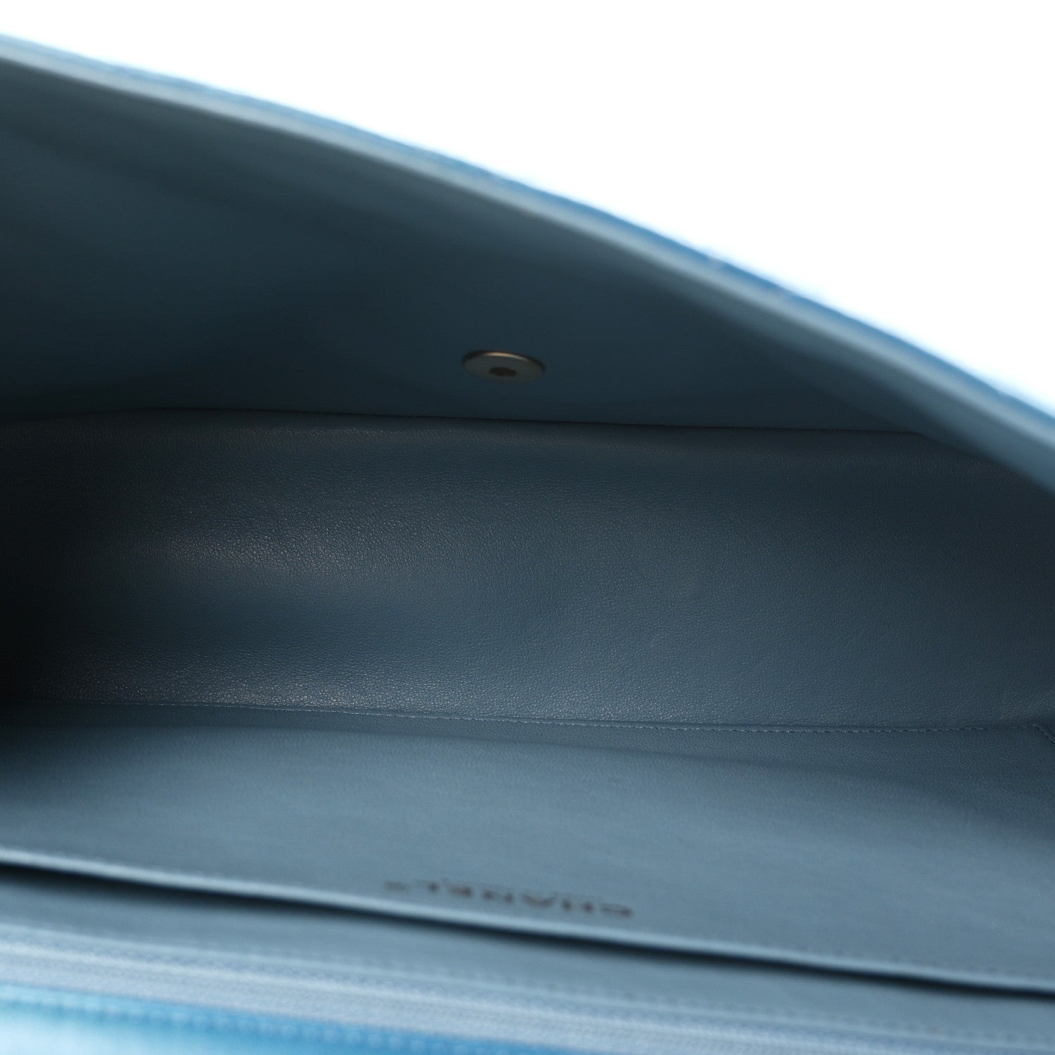 Lambskin Degrade Quilted Maxi Single Flap Light Blue — view 5