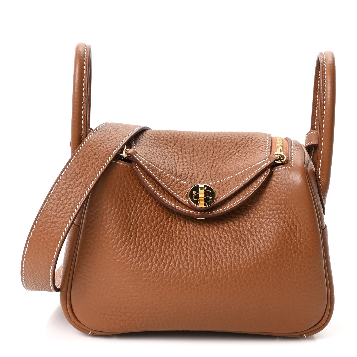 Taurillon Clemence Mini Lindy 20 Gold