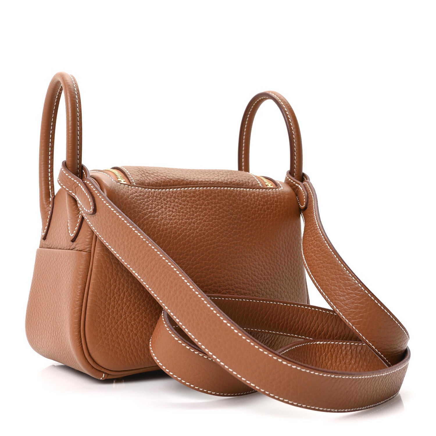 Taurillon Clemence Mini Lindy 20 Gold — view 2