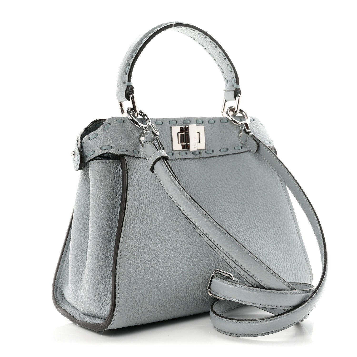 Cuoio Roma Sellerissima Nappa Sintetica Tape Stitch Mini Peekaboo Iconic Satchel Anice — view 3