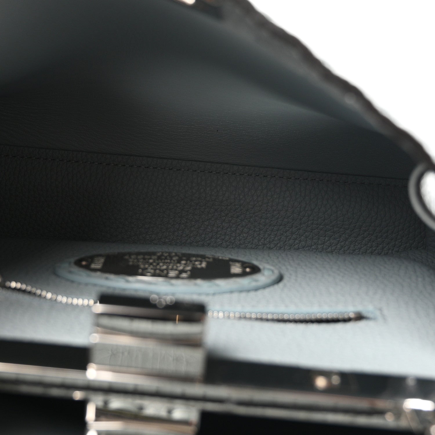 Cuoio Roma Sellerissima Nappa Sintetica Tape Stitch Mini Peekaboo Iconic Satchel Anice — view 5