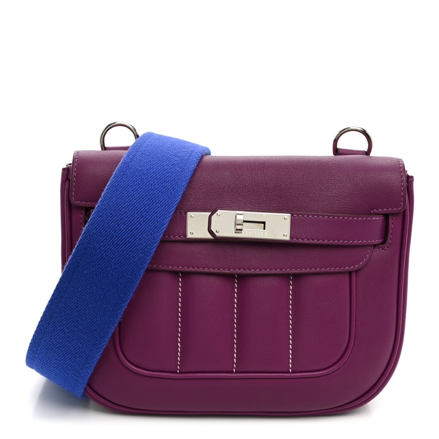 Veau Swift Mini Sac Berline Anemone Bleu Electrique
