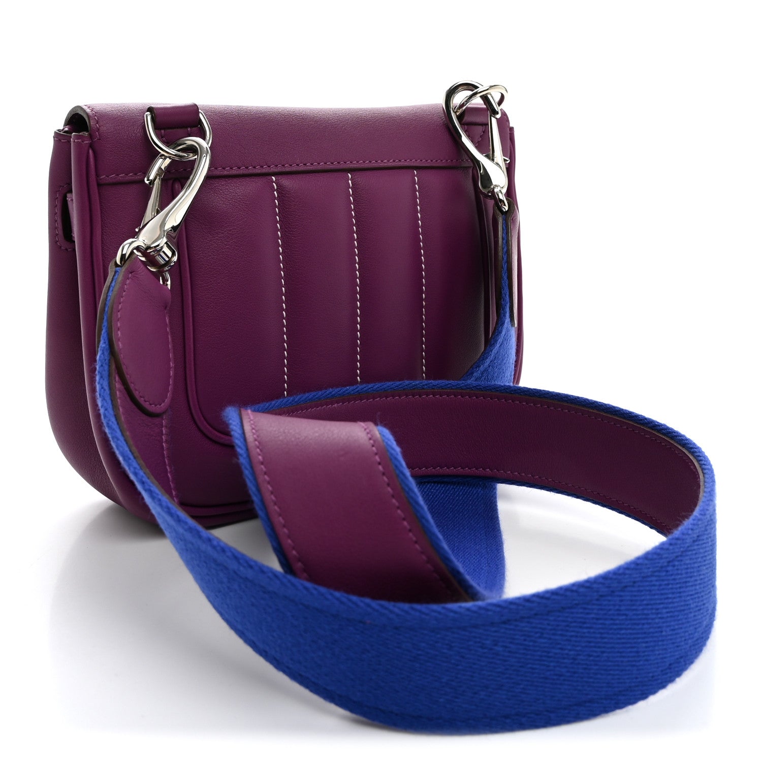 Veau Swift Mini Sac Berline Anemone Bleu Electrique — view 3