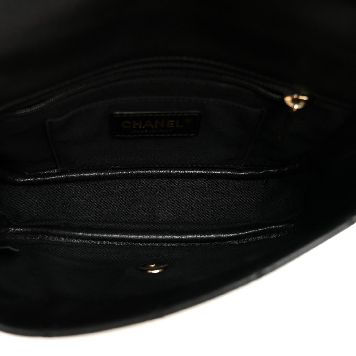 Goatskin Stitched Casual Trip Single Flap Black — view 5