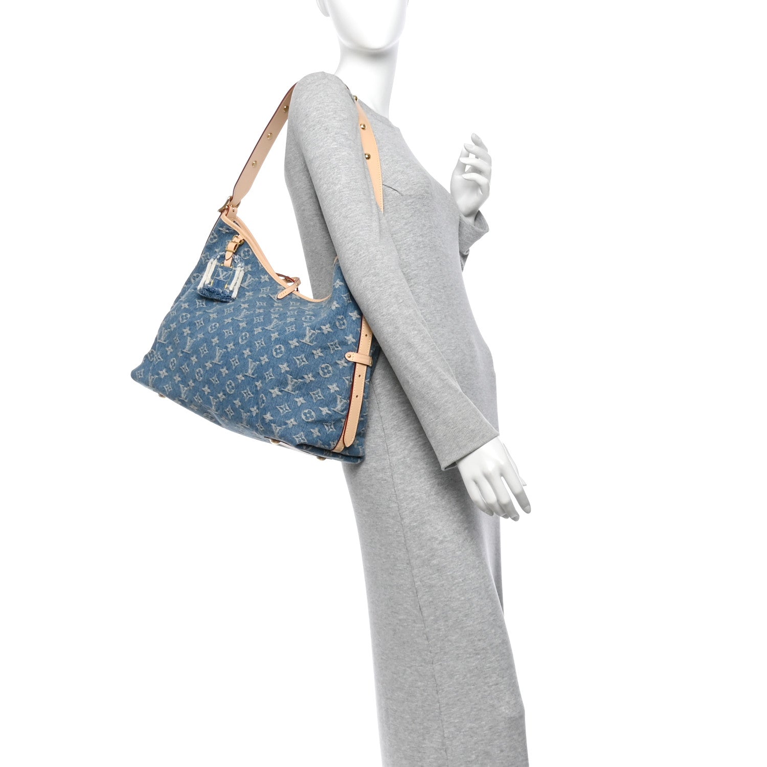 Monogram Denim CarryAll MM Blue — view 2
