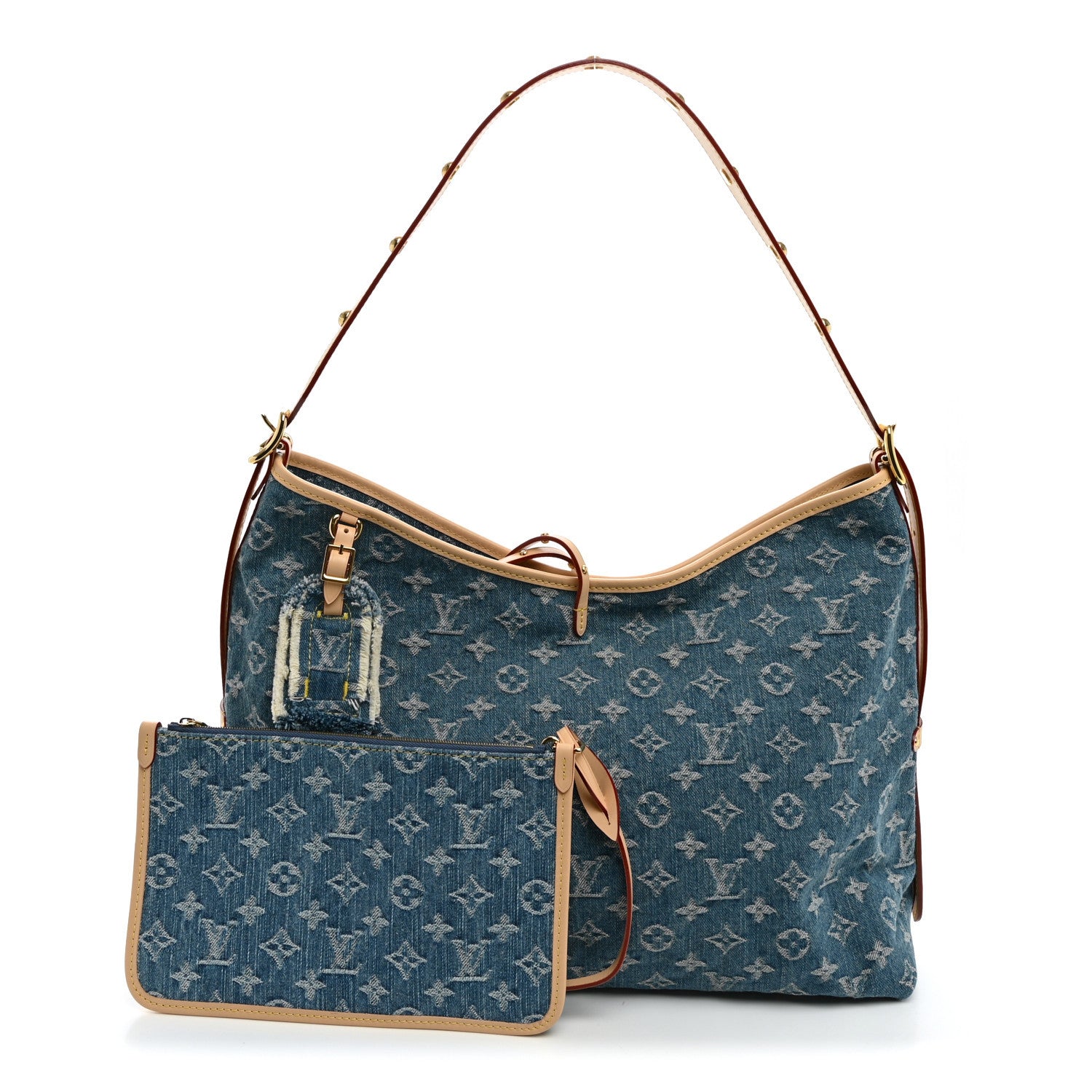Monogram Denim CarryAll MM Blue — view 3