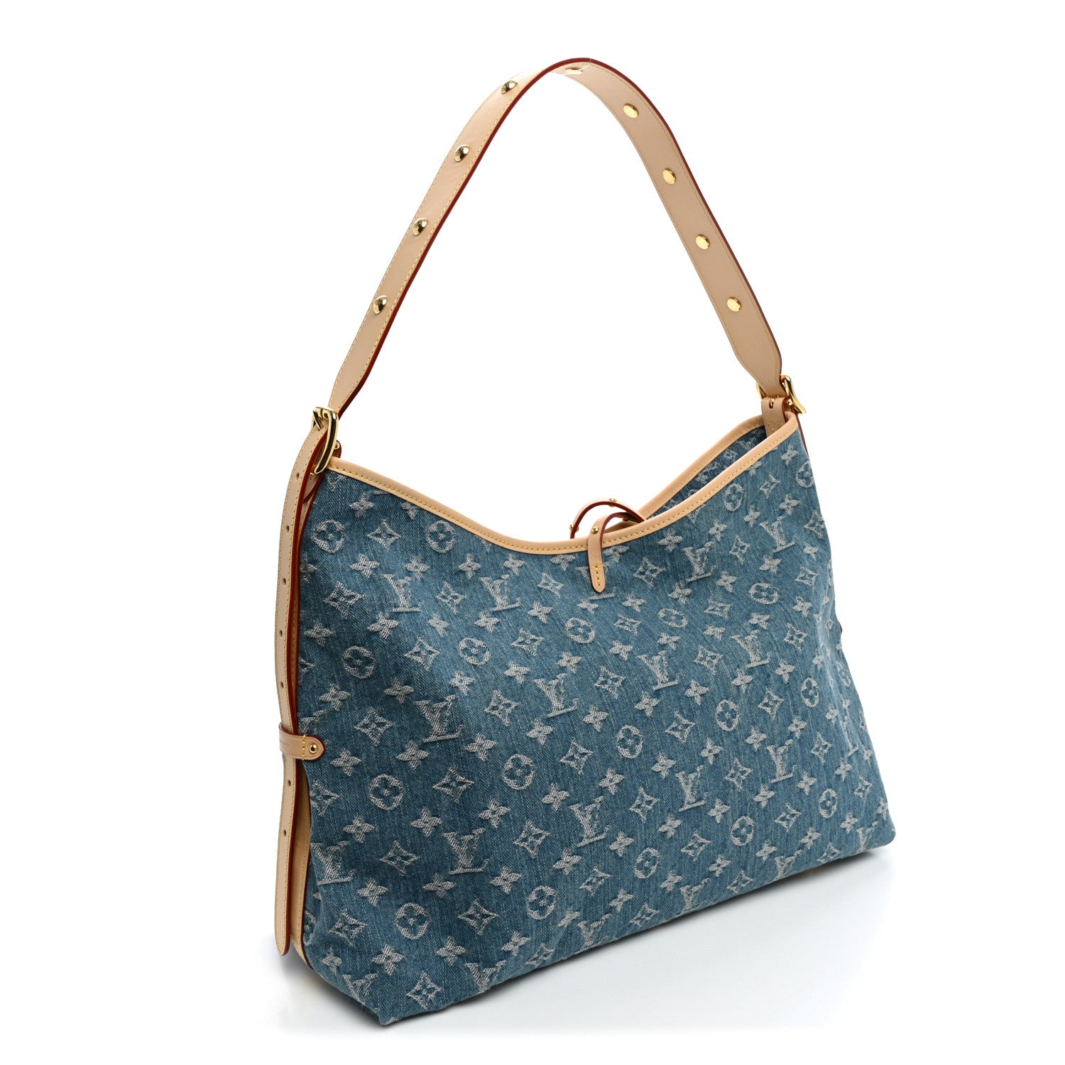Monogram Denim CarryAll MM Blue — view 4