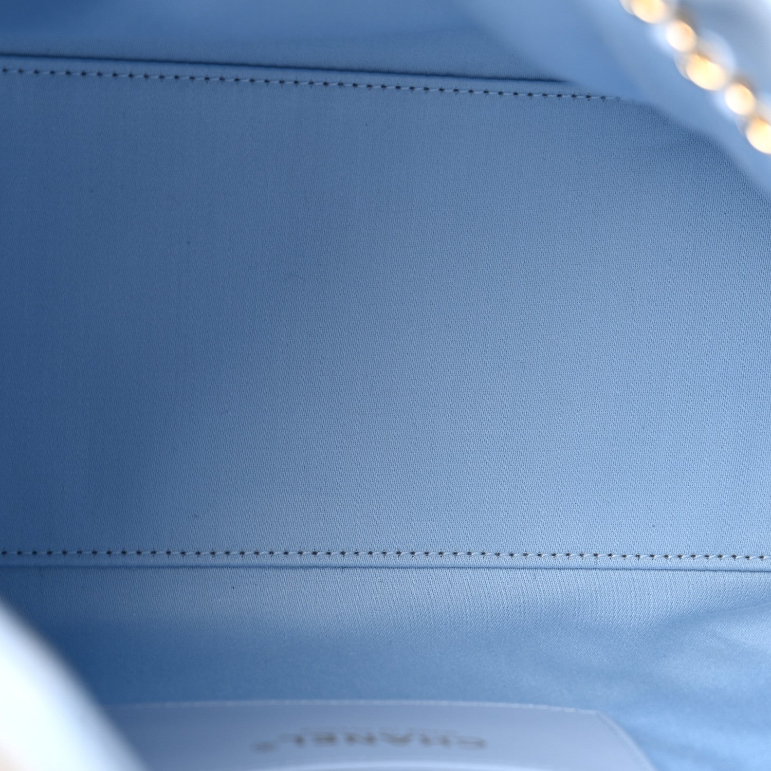 Caviar Quilted Small Chanel 25 Handbag Light Blue — view 5