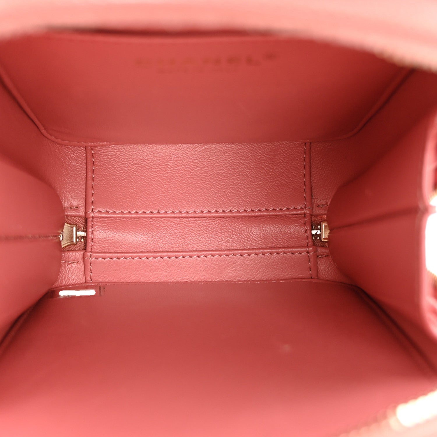 Caviar Quilted CC North South Filigree Vanity Case Pink — view 5