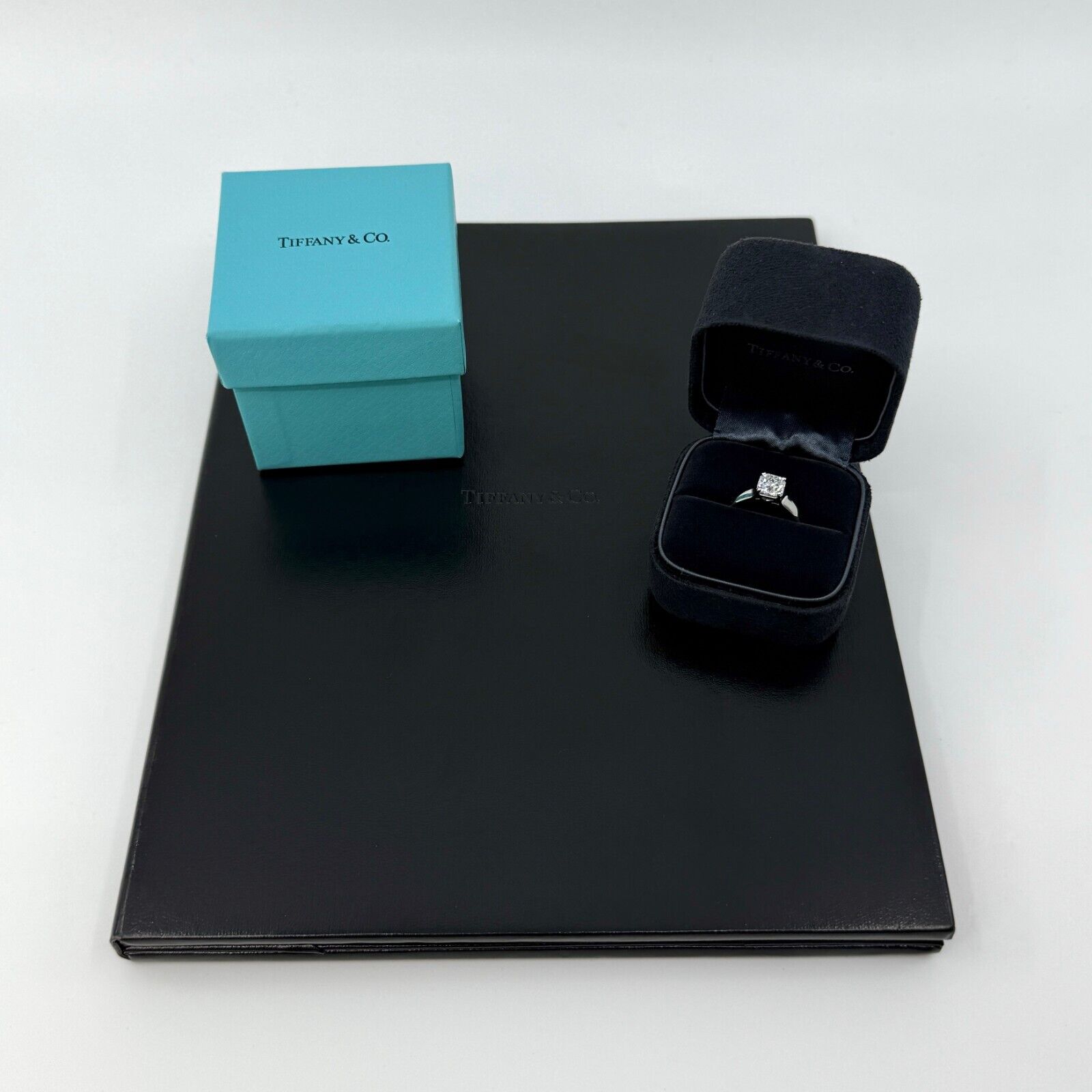 Tiffany & Co. Lucida 1.21ct Square Cut Diamond VVS1 E Platinum Solitaire Ring — view 2
