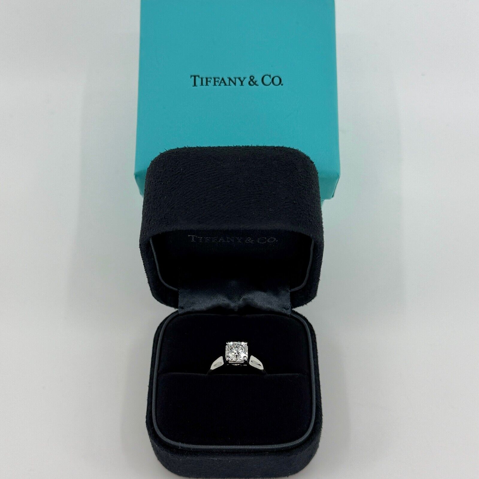 Tiffany & Co. Lucida 1.21ct Square Cut Diamond VVS1 E Platinum Solitaire Ring — view 5
