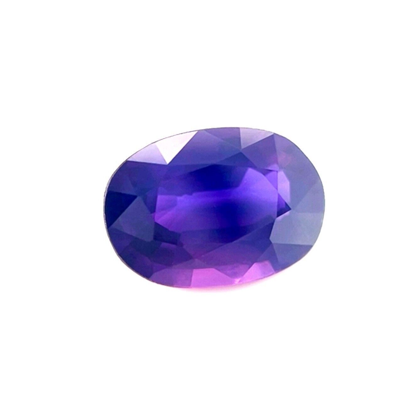 Natural 1.80ct Vivid Pink Purple RARE Sapphire Oval Cut Loose Gemstone 8.8x6.2mm — view 2