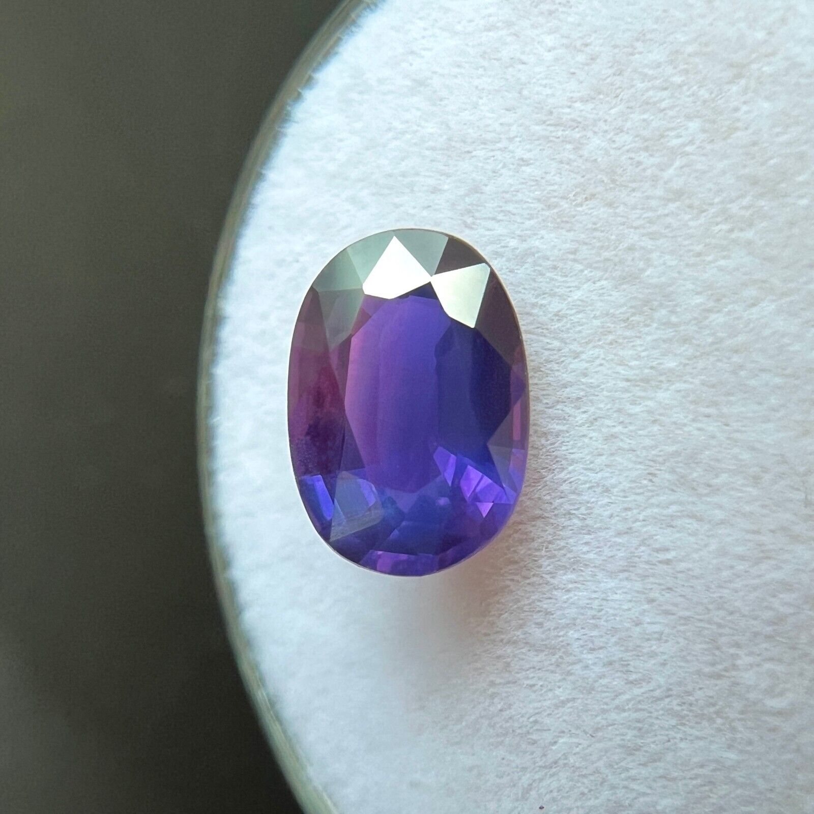 Natural 1.80ct Vivid Pink Purple RARE Sapphire Oval Cut Loose Gemstone 8.8x6.2mm — view 4