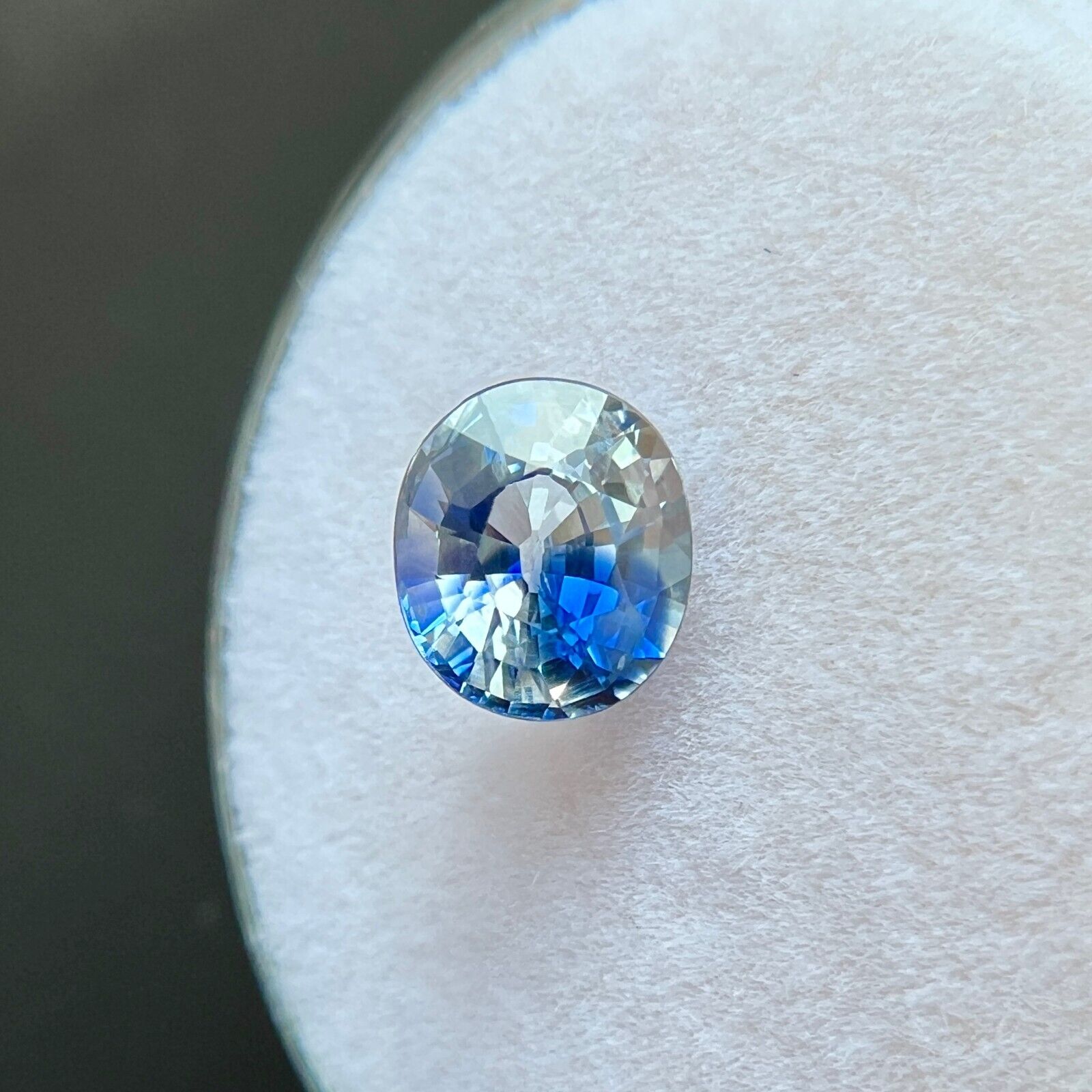 1.53ct GIA CERTIFIED Bi Colour NATURAL Ceylon Sapphire Oval VS Gem 6.7x5.8mm — view 5