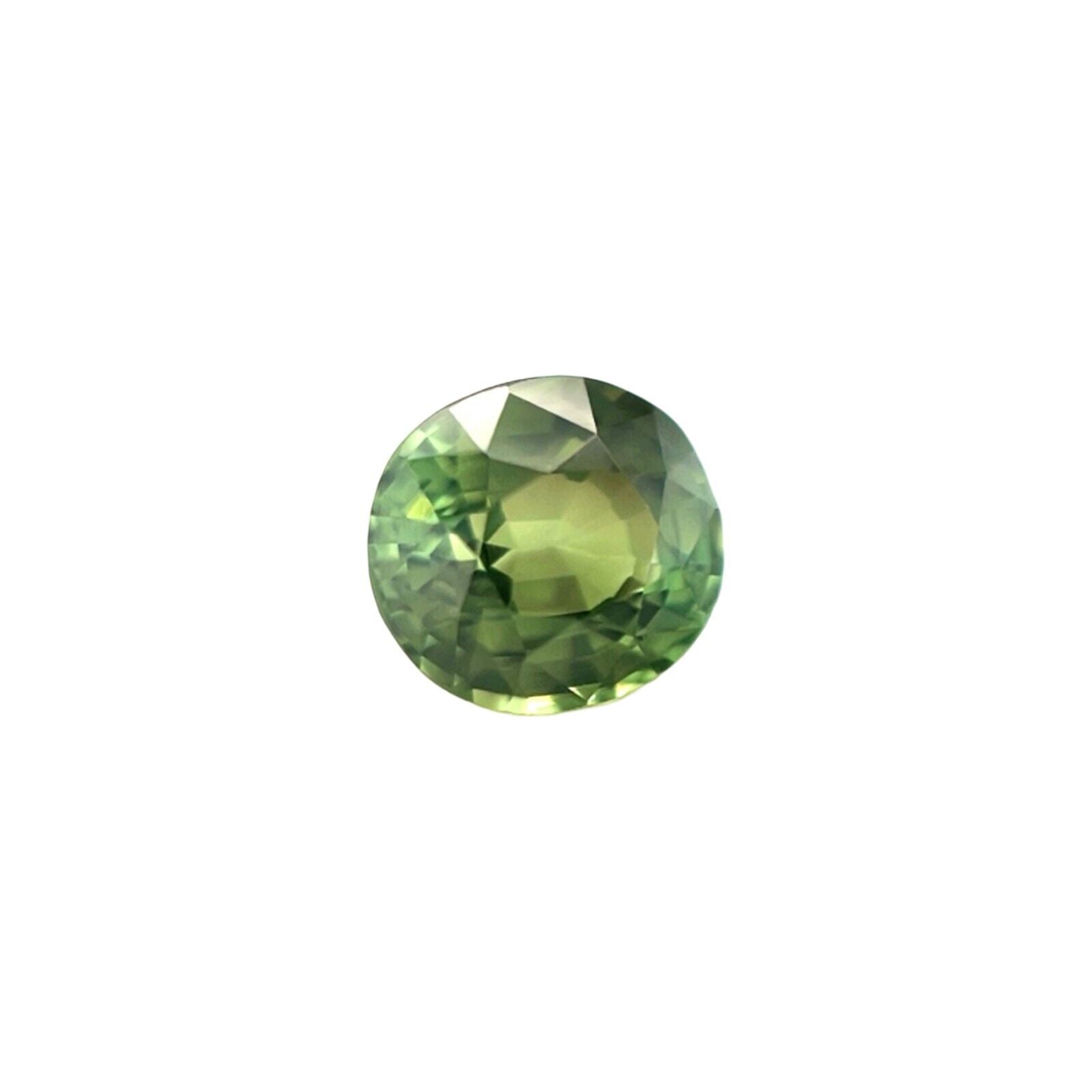 2.01ct Sapphire GIA Certified NATURAL Green NATURAL Oval Cut Untreated 7.4x6.8mm