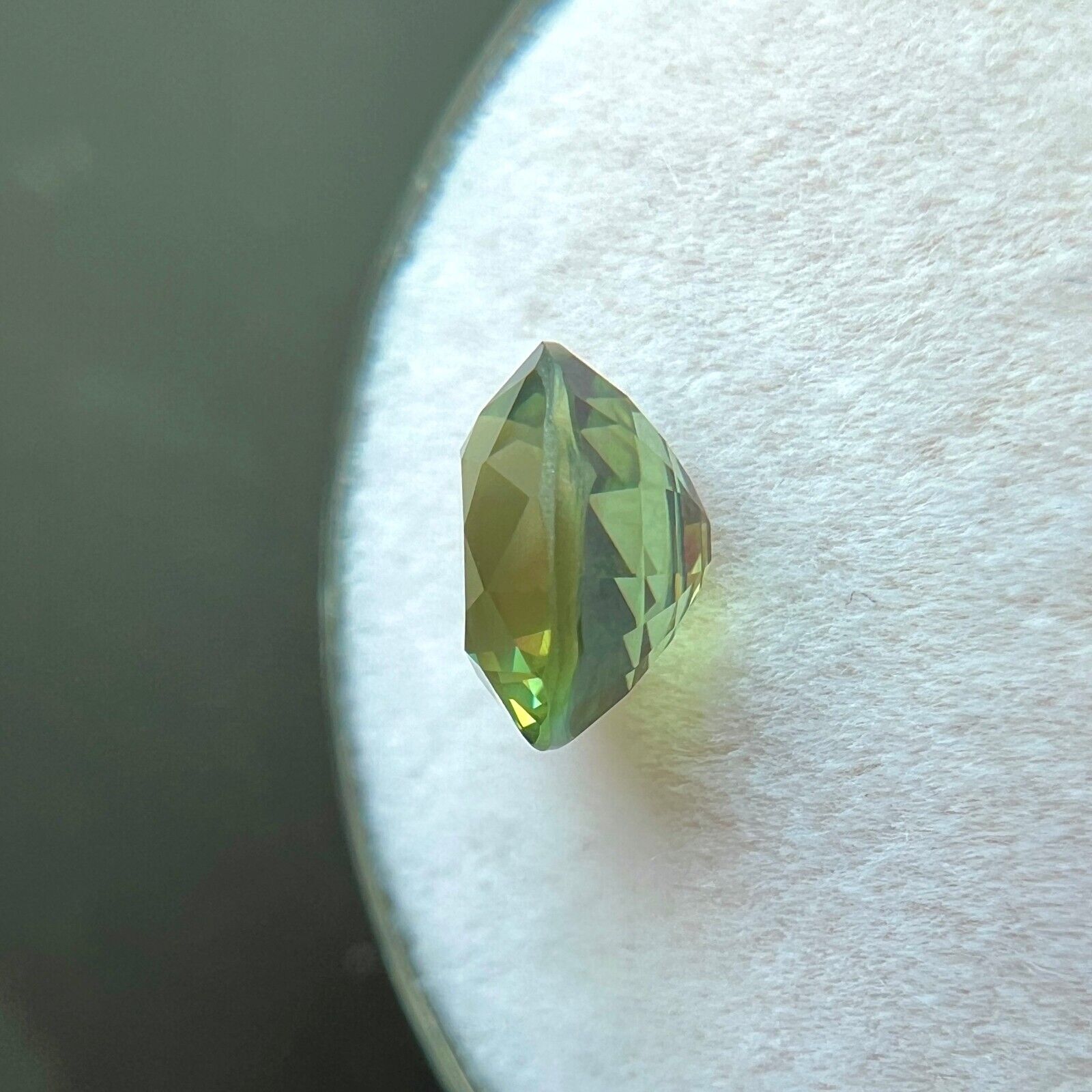 2.01ct Sapphire GIA Certified NATURAL Green NATURAL Oval Cut Untreated 7.4x6.8mm — view 4
