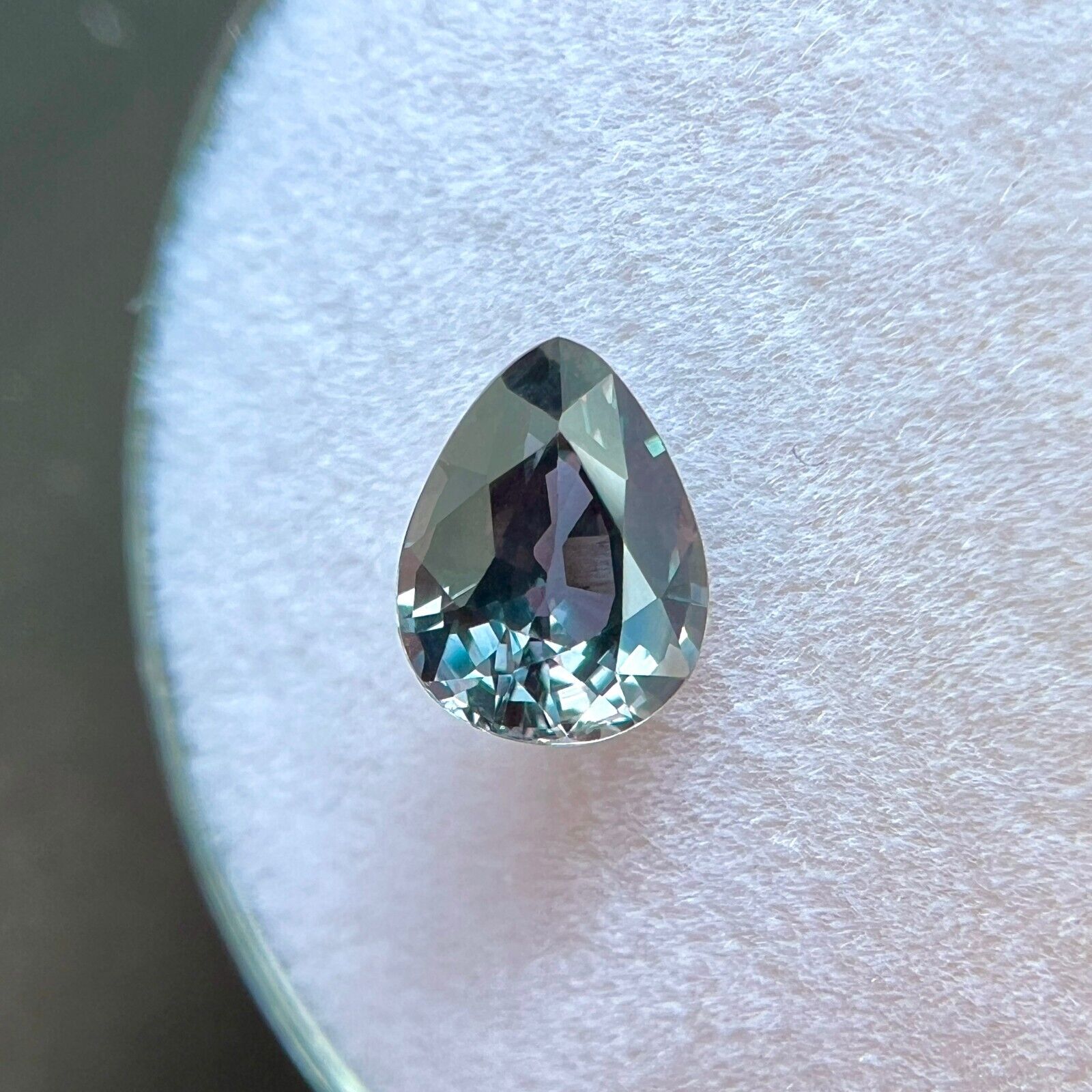 NATURAL 1.05ct DEEP Purple GIA CERTIFIED Untreated Sapphire Pear Cut 6.7x5.2mm — view 4