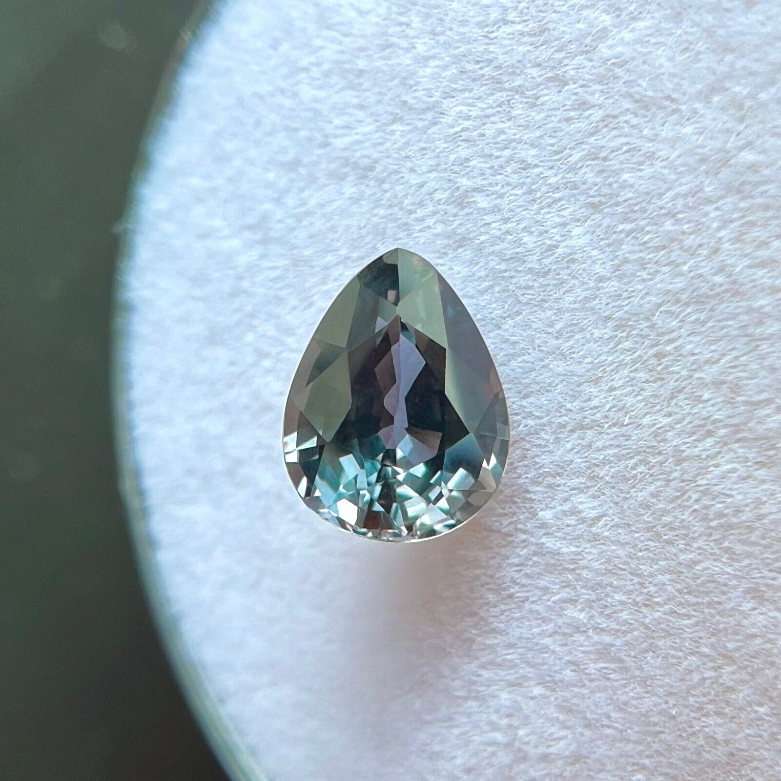 NATURAL 1.05ct DEEP Purple GIA CERTIFIED Untreated Sapphire Pear Cut 6.7x5.2mm — view 5