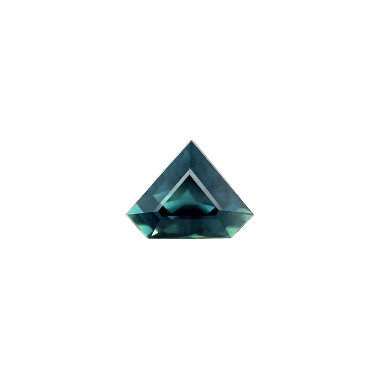 UNIQUE 1.07ct GIA CERTIFIED Shield Cut Sapphire UNTREATED Green Blue AUSTRALIAN — view 1