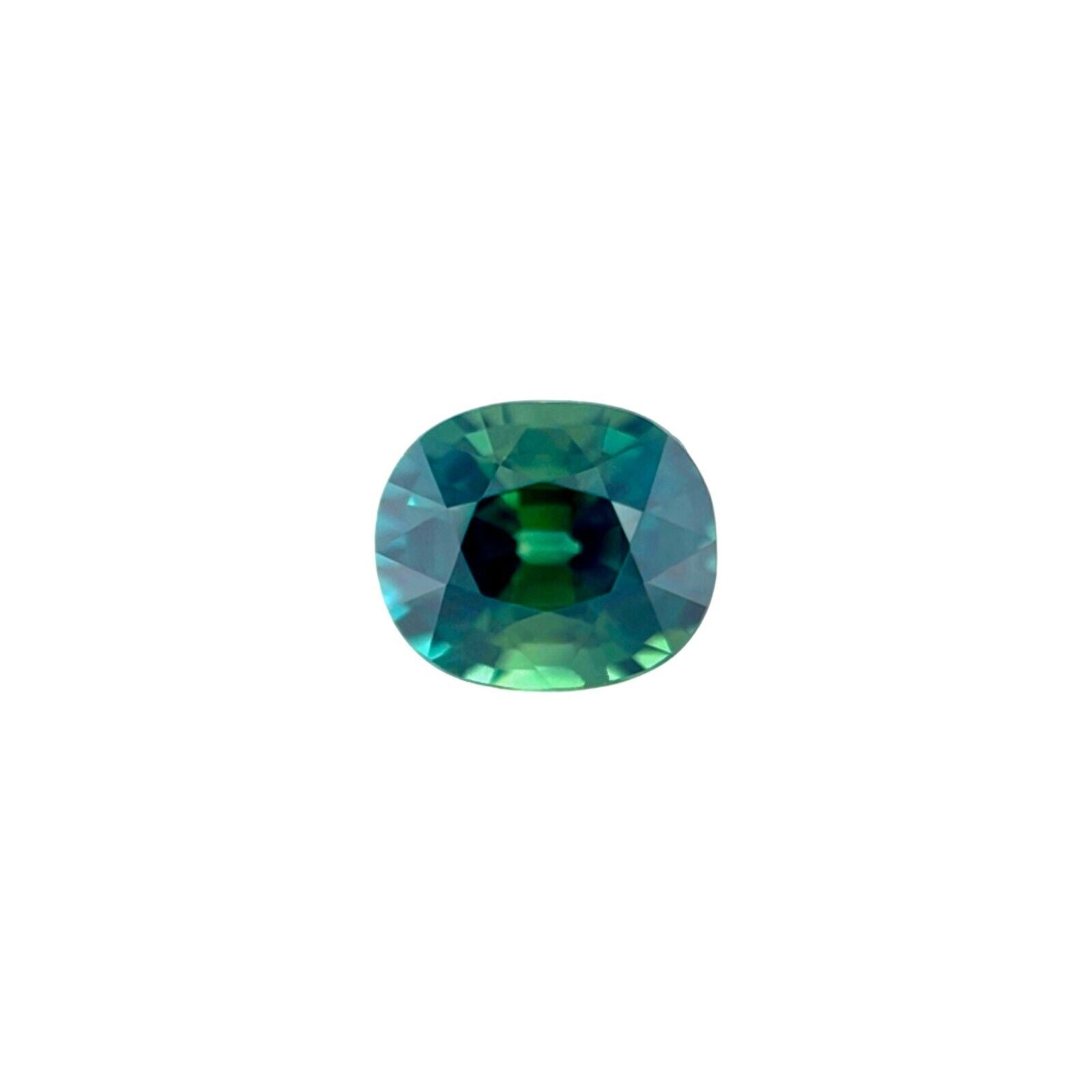 GIA CERTIFIED 1.26ct Teal Green Blue UNTREATED Sapphire 6.3x5.3mm Oval Cut Gem