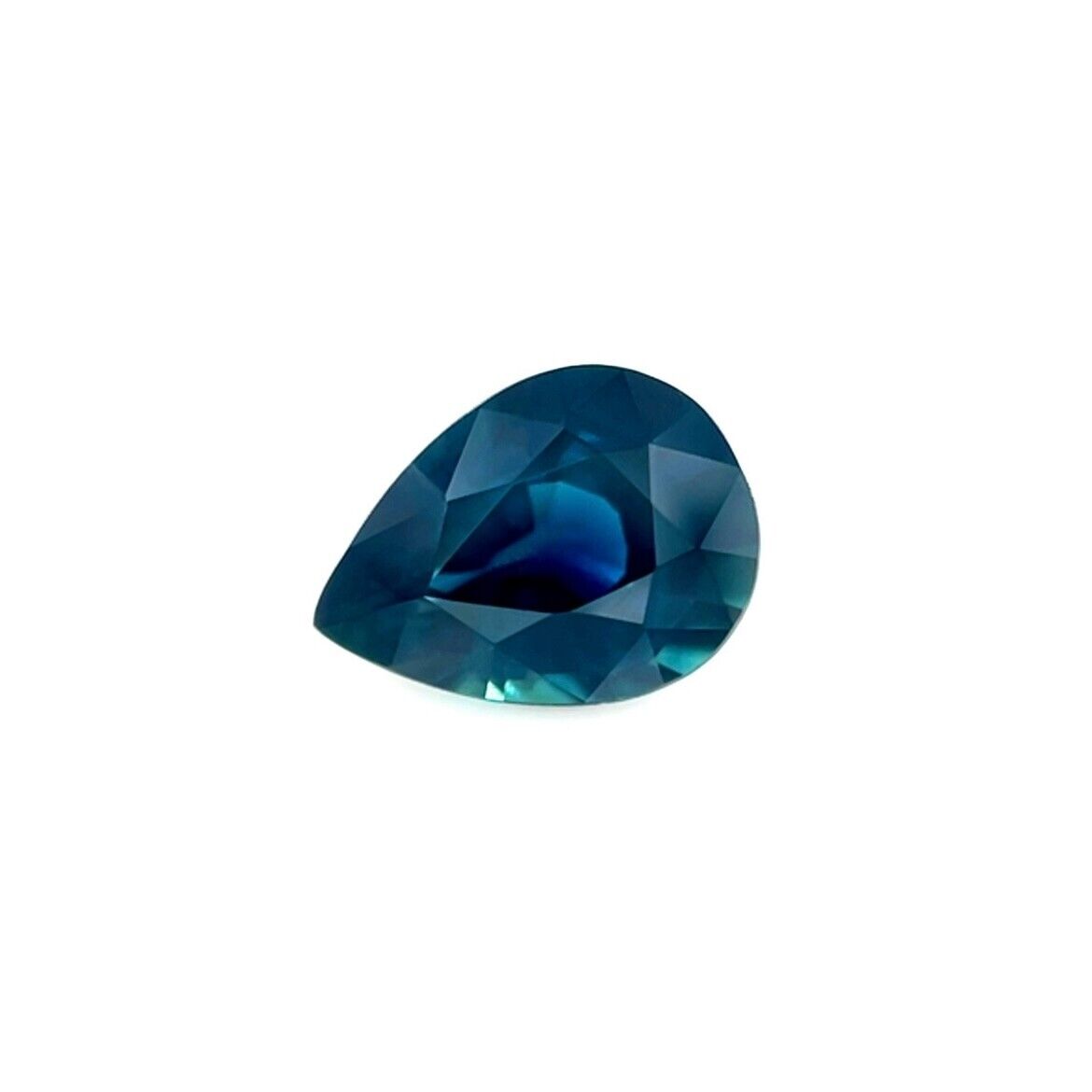 GIA CERTIFIED Natural 1.03ct Deep Blue Untreated Sapphire Pear Cut Gem 7.3x5.3mm