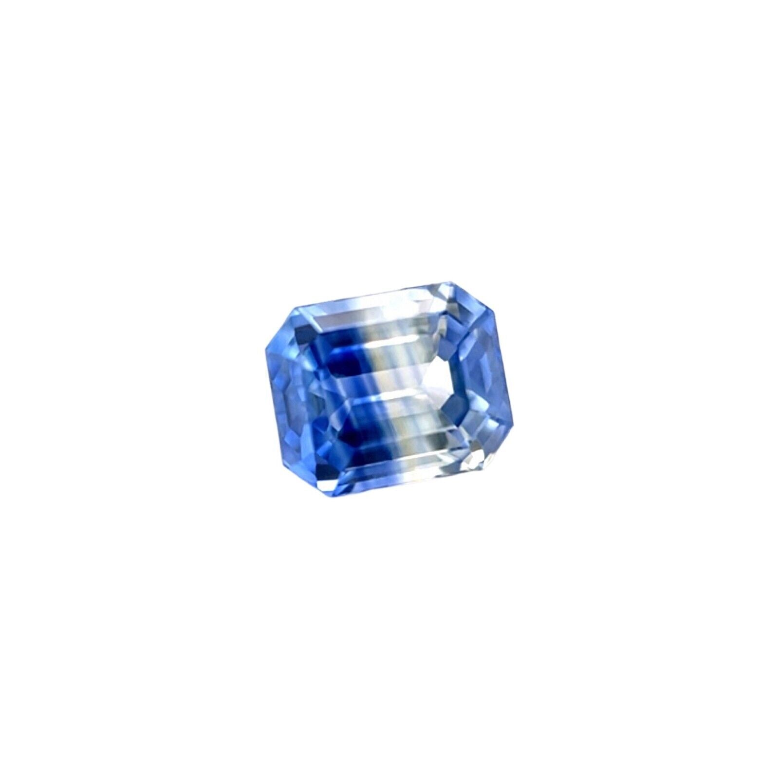 GIA CERTIFIED Unique 1.08ct Bi Colour Ceylon Blue Sapphire NATURAL Octagon Gem — view 2
