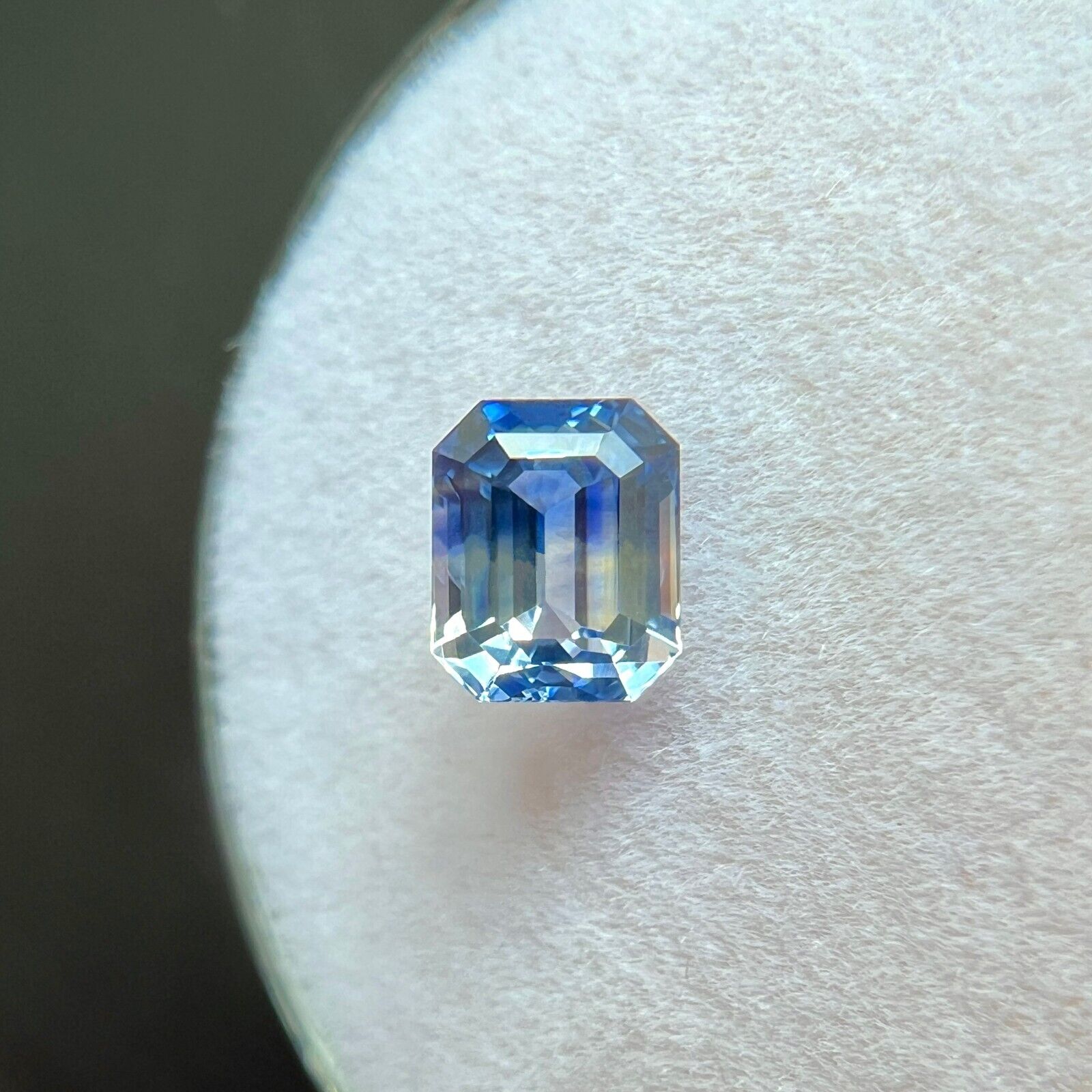 GIA CERTIFIED Unique 1.08ct Bi Colour Ceylon Blue Sapphire NATURAL Octagon Gem — view 4