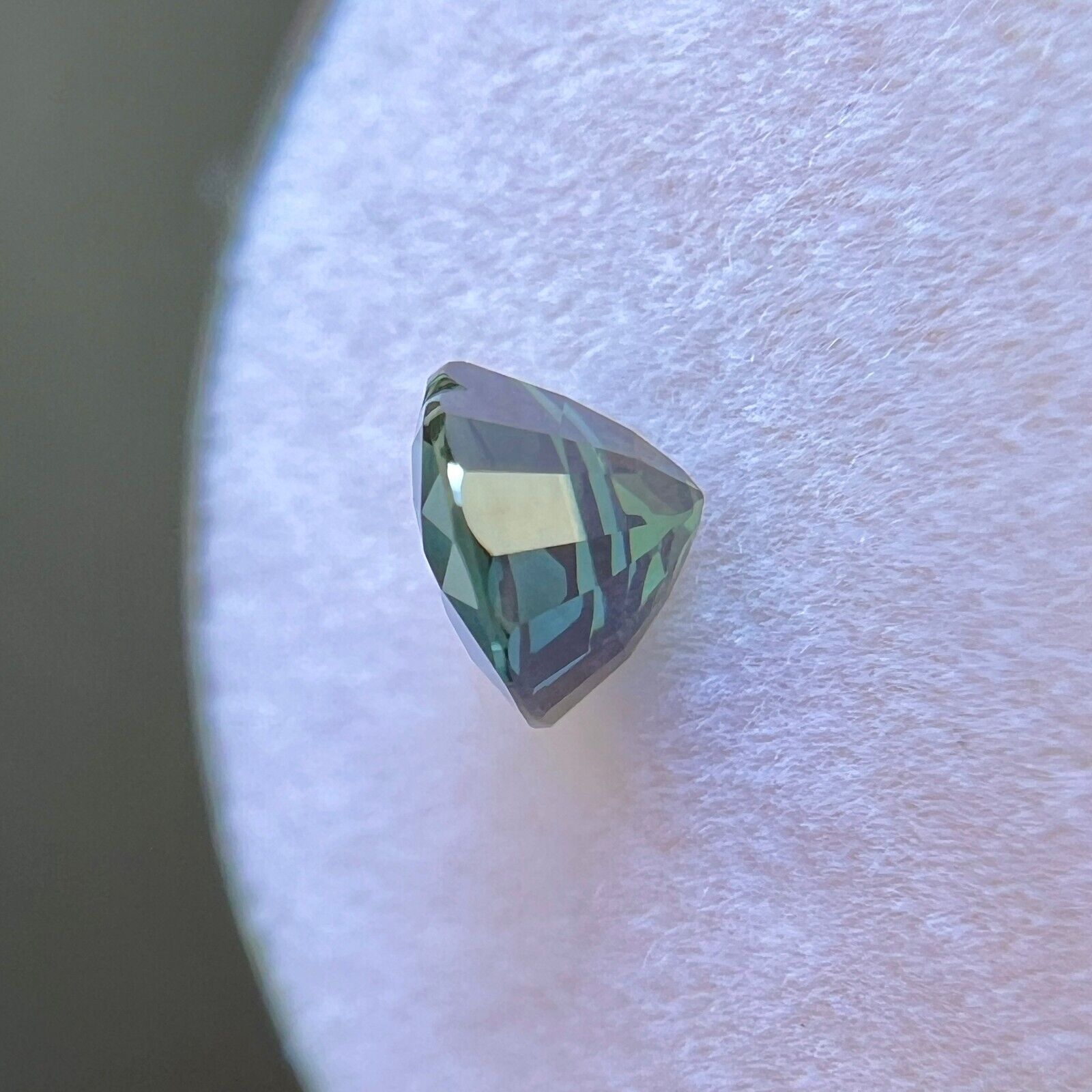 NATURAL 1.13ct Sapphire GIA CERTIFIED Heart Cut Green Blue UNTREATED 6.3x5.8mm — view 5