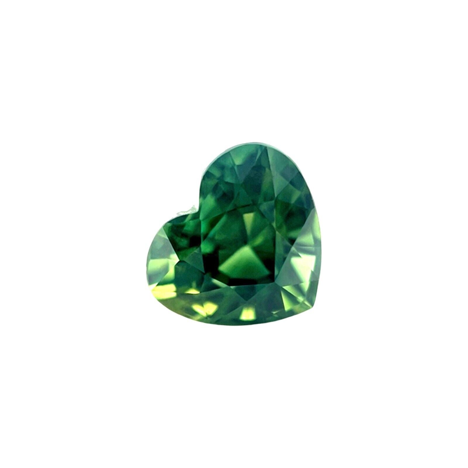 2.16ct GIA CERTIFIED Vivid Green NATURAL Sapphire AUSTRALIAN Heart Cut RARE Gem — view 1