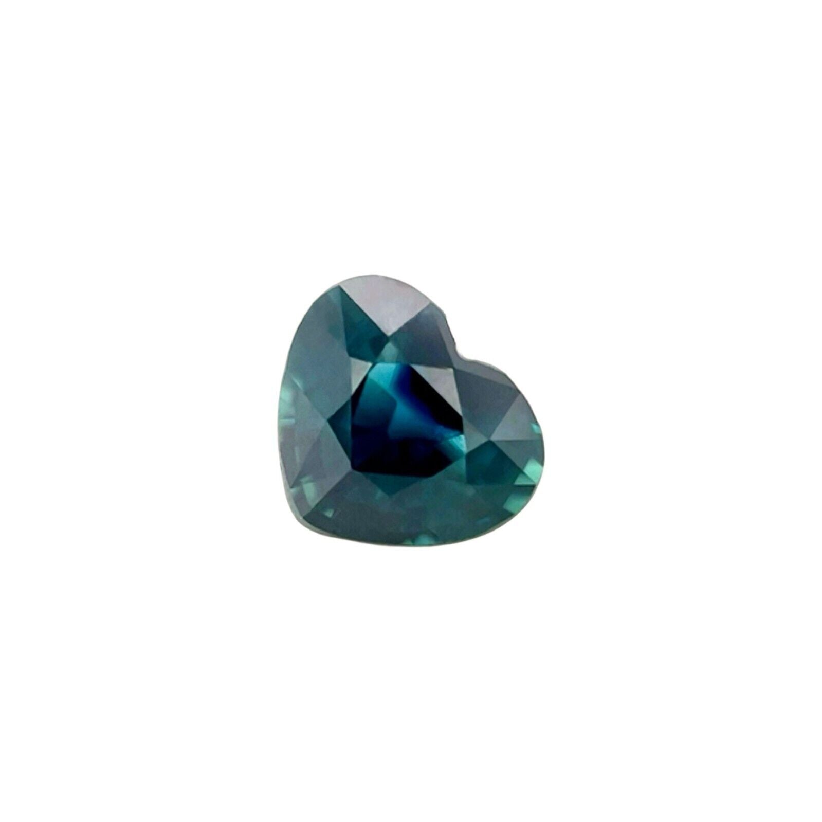 GIA CERTIFIED 1.03ct Deep Blue Sapphire UNTREATED Heart Cut NATURAL 6.2x5.4mm — view 1