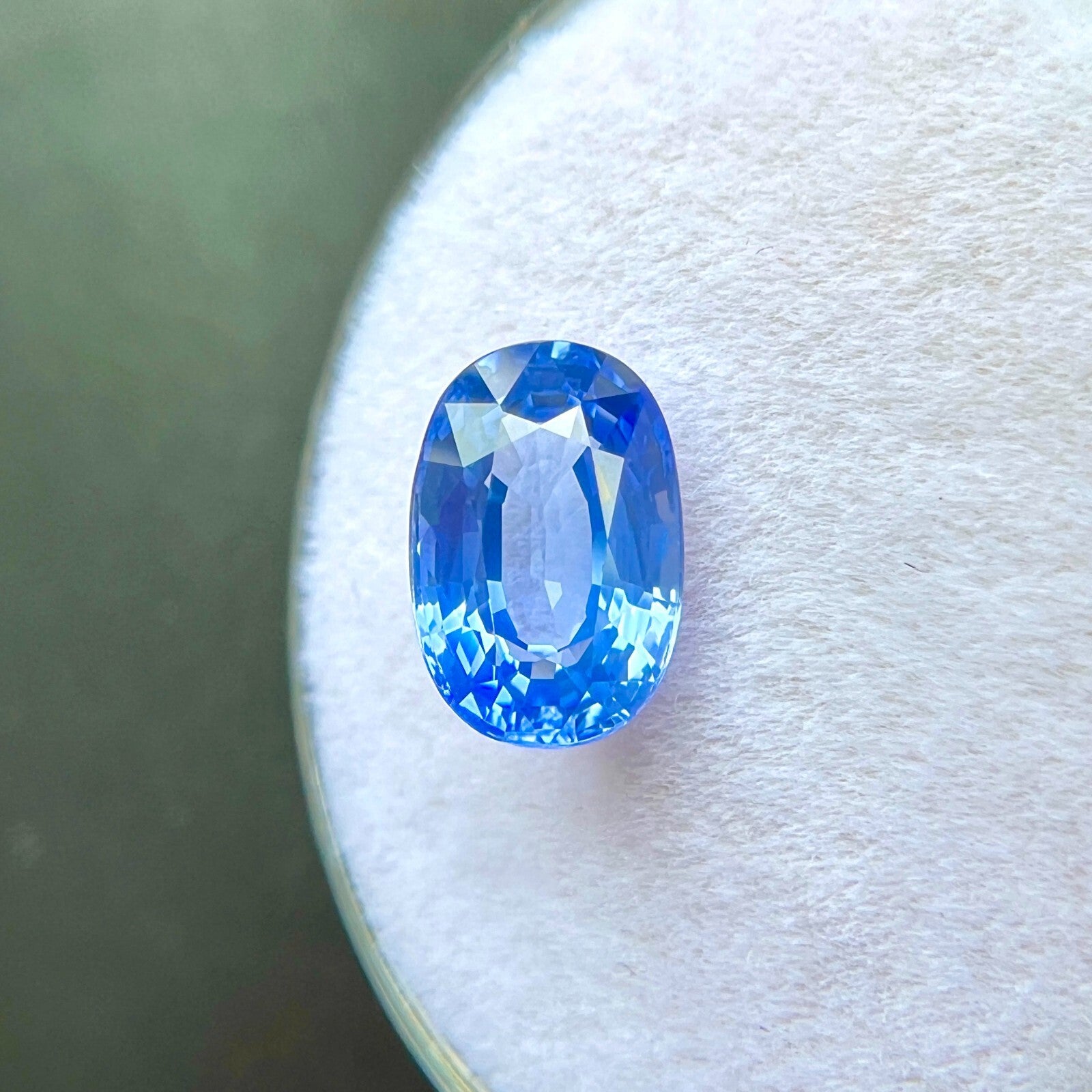 FINE 2.15ct CEYLON Sapphire Vivid Blue Oval Cut NATURAL 8.7x5.9mm Loose Gem VVS — view 4