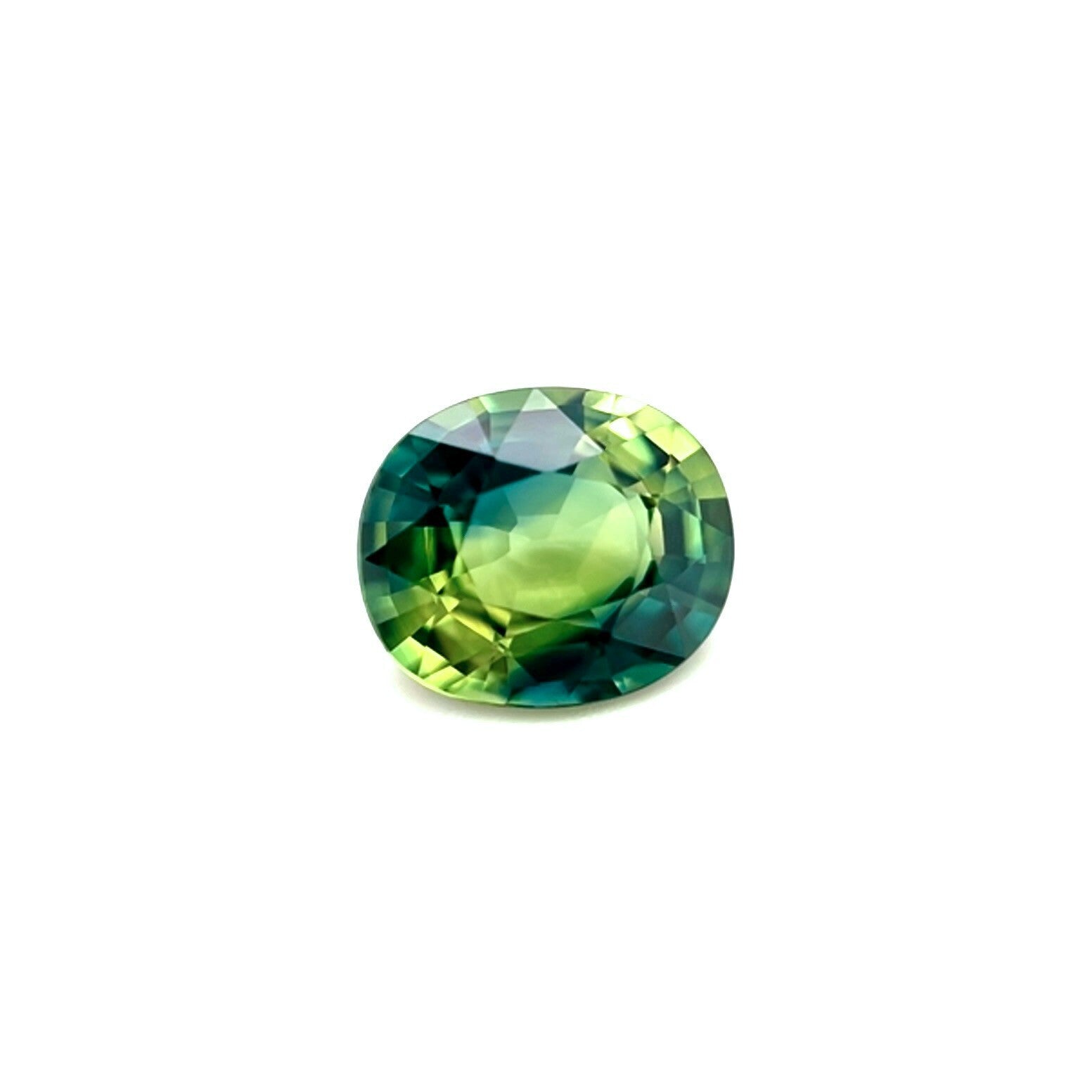 1.23ct Bi Colour Sapphire GRA CERTIFIED Oval Cut Yellow Blue Loose Gem 6.9x5.8mm — view 1