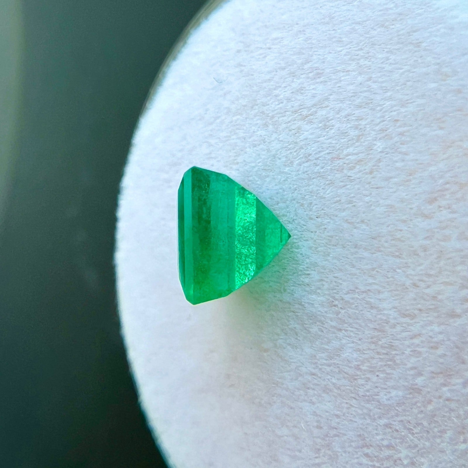 1.31ct NATURAL Emerald RARE Vivid Green Square PRINCESS Cut 6x6mm Loose Gemstone — view 5