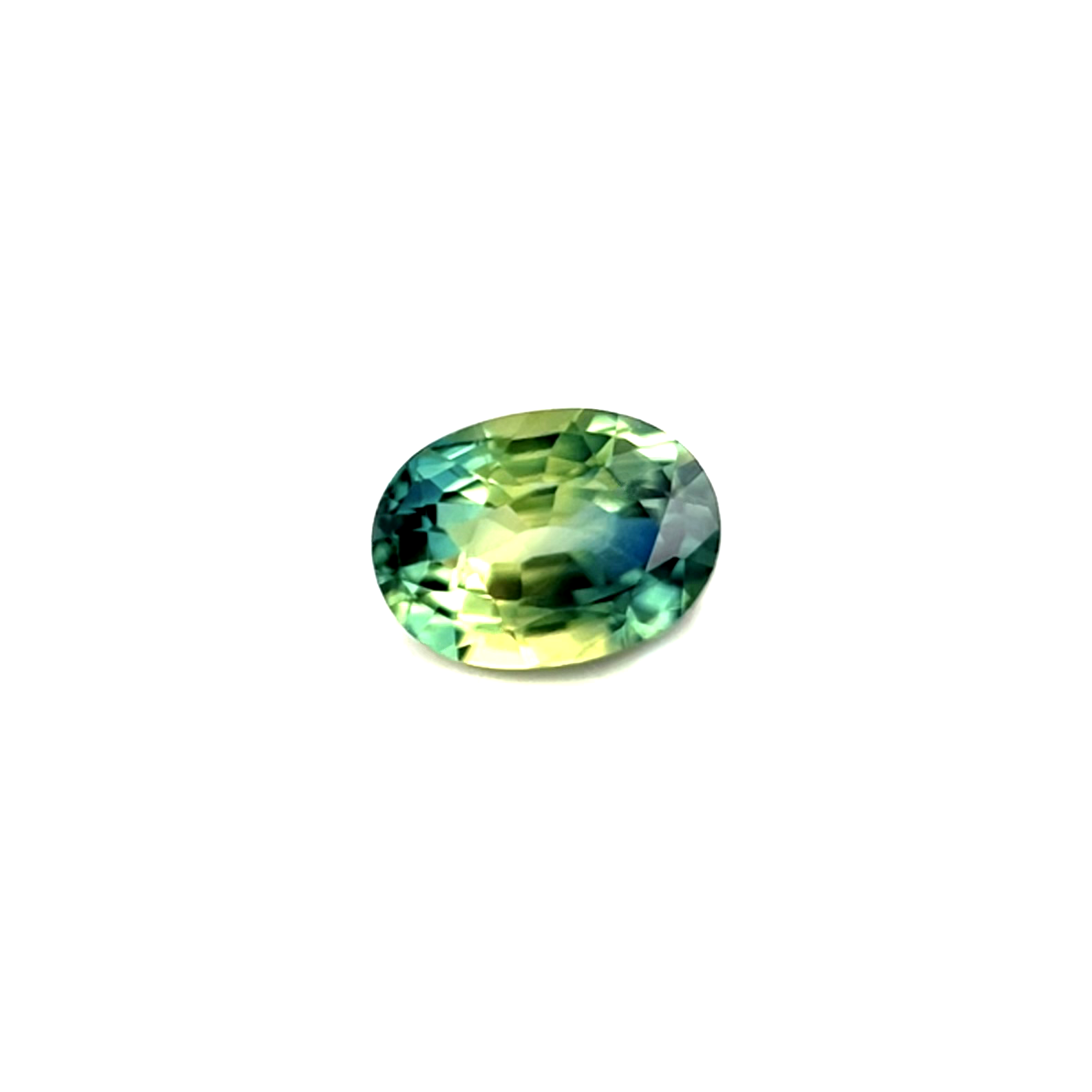 GIA CERTIFIED Australian TRI Colour Sapphire 0.86ct Oval Cut UNTREATED 6.3x4.6mm — view 2