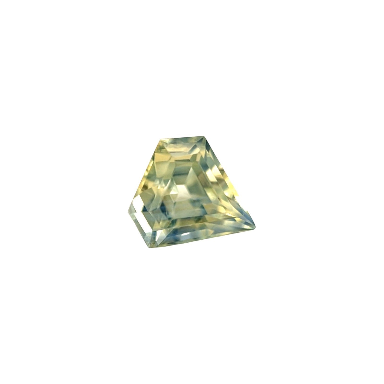 UNIQUE Natural GIA CERTIFIED Yellow Green Sapphire 1.22ct FANCY Shield Cut Gem — view 1