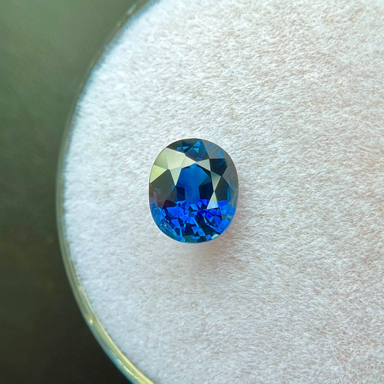 1.01ct NATURAL Sapphire ROYAL Blue Oval Cut NATURAL Loose Gemstone 6.3x5.3mm — view 2