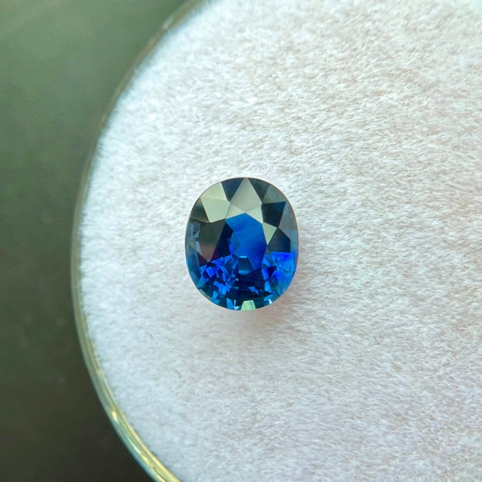 1.01ct NATURAL Sapphire ROYAL Blue Oval Cut NATURAL Loose Gemstone 6.3x5.3mm — view 3