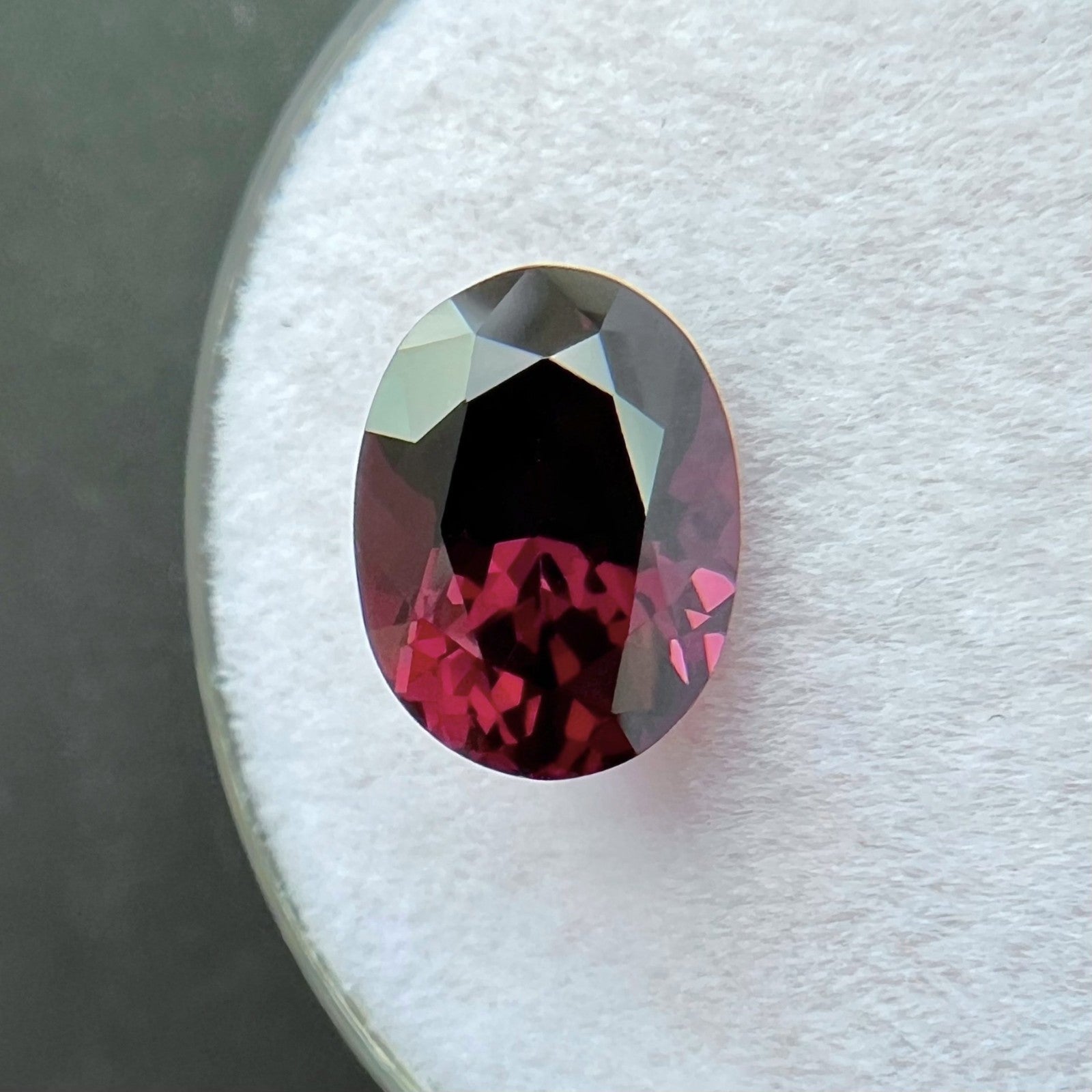 NATURAL 2.56ct Vivid Purple Red Spinel RARE Oval Cut Gem 9.6x7.1mm VVS — view 2