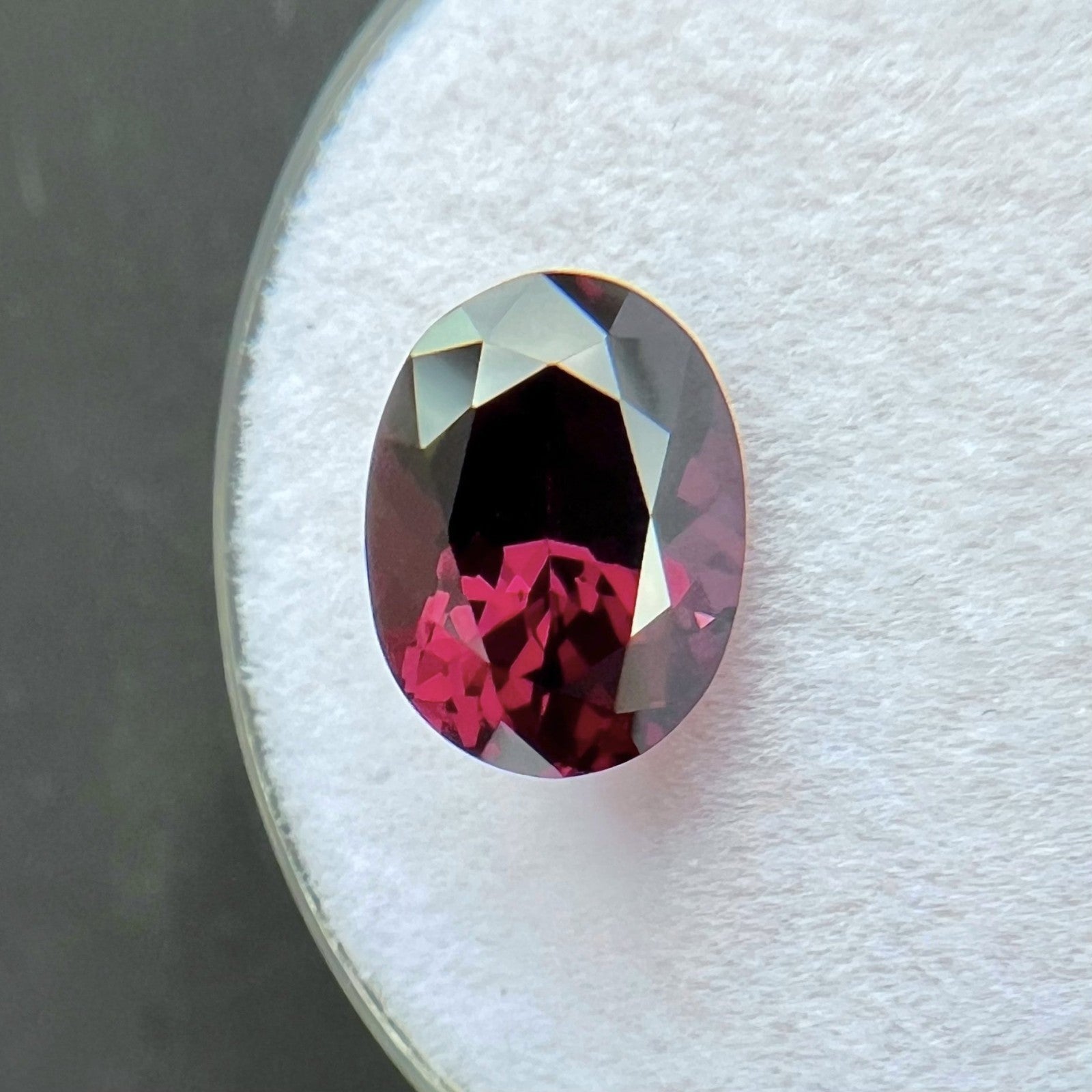 NATURAL 2.56ct Vivid Purple Red Spinel RARE Oval Cut Gem 9.6x7.1mm VVS — view 3
