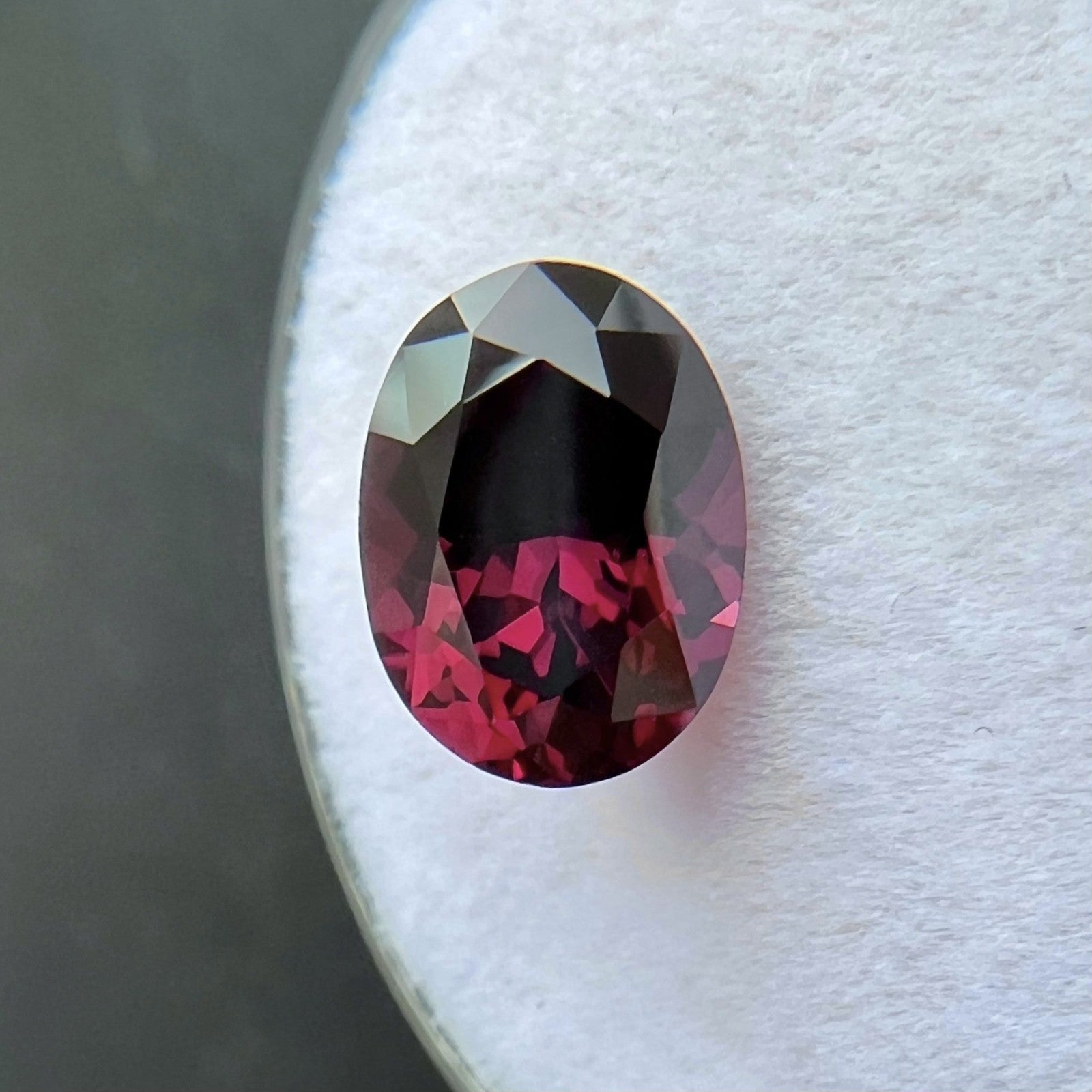 NATURAL 2.56ct Vivid Purple Red Spinel RARE Oval Cut Gem 9.6x7.1mm VVS — view 4