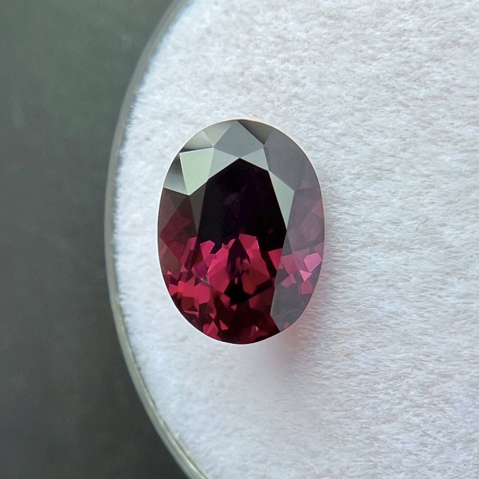 NATURAL 2.56ct Vivid Purple Red Spinel RARE Oval Cut Gem 9.6x7.1mm VVS — view 5