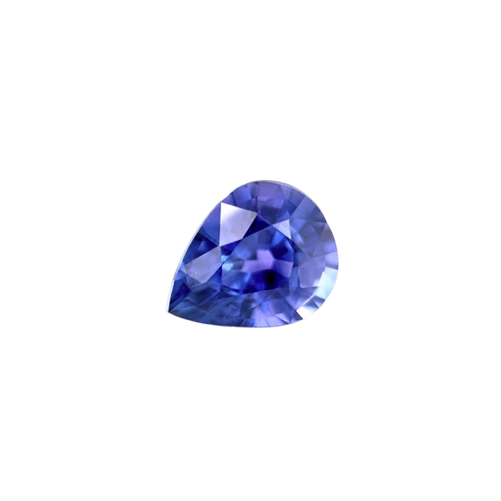UNIQUE 1.31ct Sapphire GIA CERTIFIED VIVID Violet Purple Blue Pear Cut 7.4x6mm — view 2